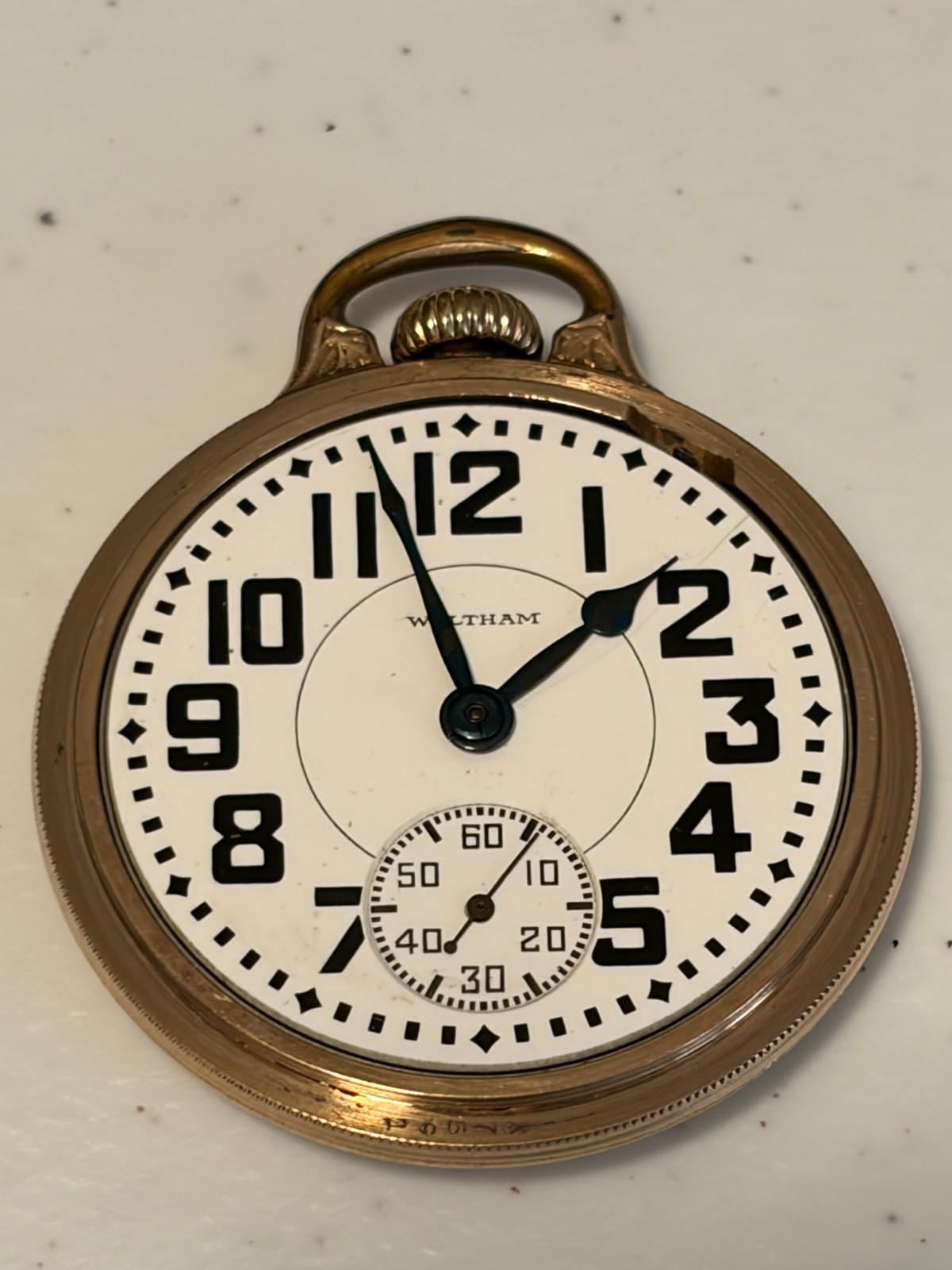 Vintage Waltham 1919 Crescent St. 16S 21J Lever Set Pocket Watch – Very Nice