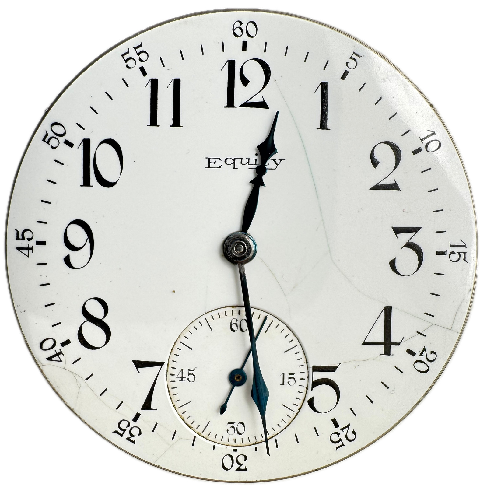 Antique 16s Equity Private Label-Waltham 7J Mechanical Pocket Watch Movement USA