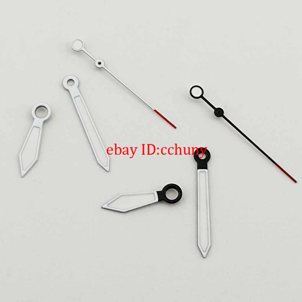 New Luminous white black Watch hands Fit NH34 NH35 NH36 ETA 2824 PT5000 Movement
