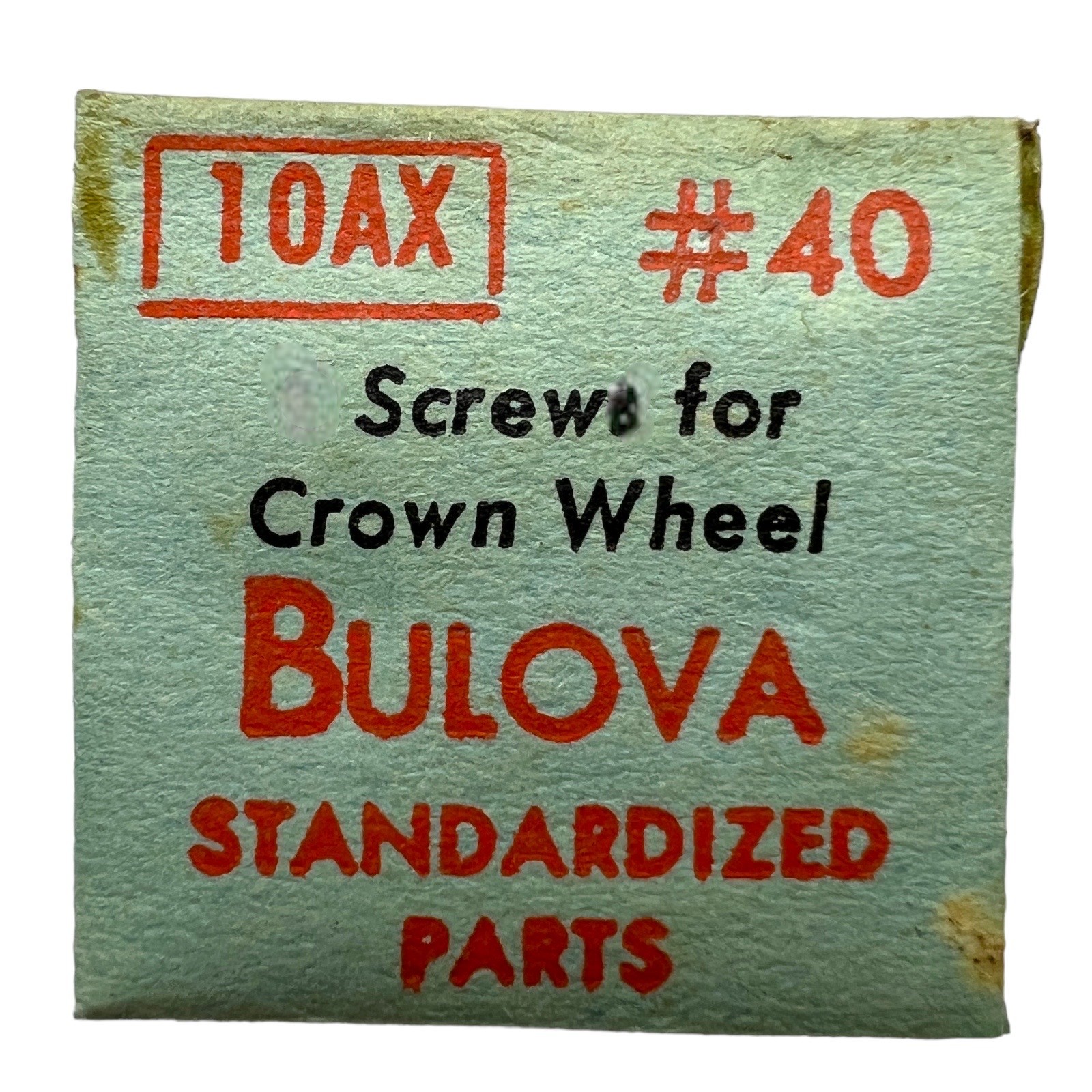 Bulova 10AX CROWN WHEEL SCREW #40 10AW, 10AM, 10AN Font 324 Fits Multiple, Read!