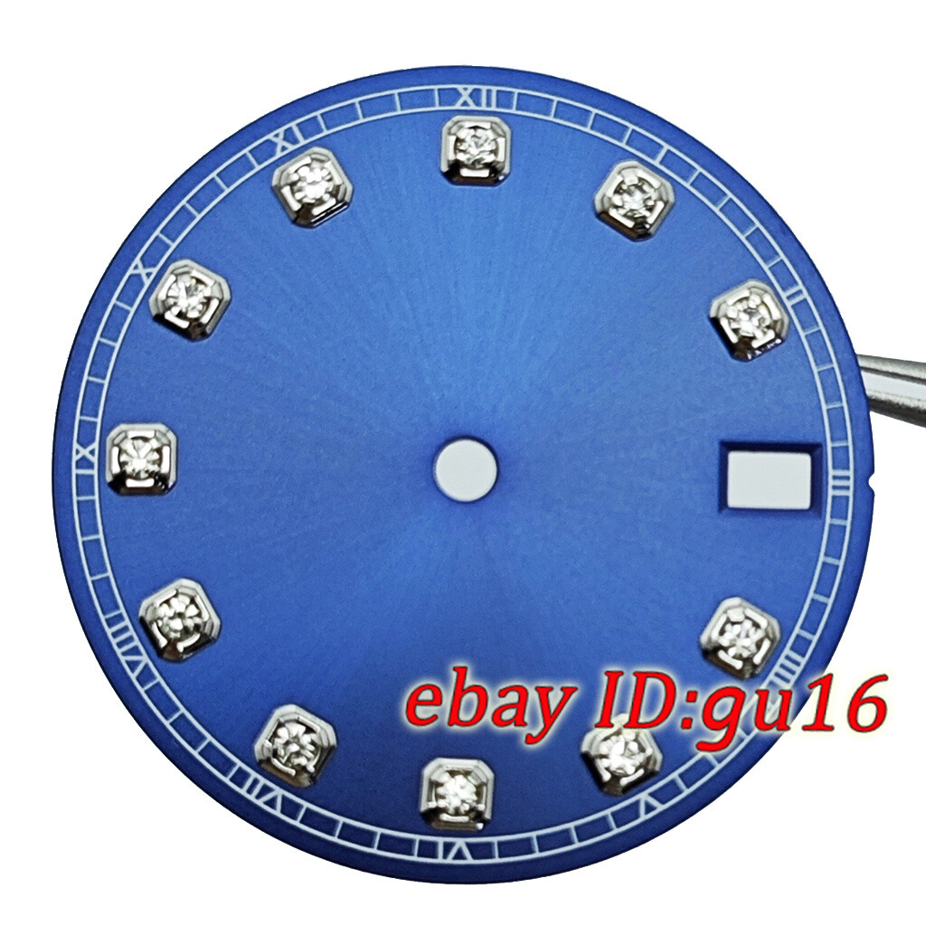 28.5mm Date Window Sterile Dial Diamonds fit NH35 Automatic movement Accessories