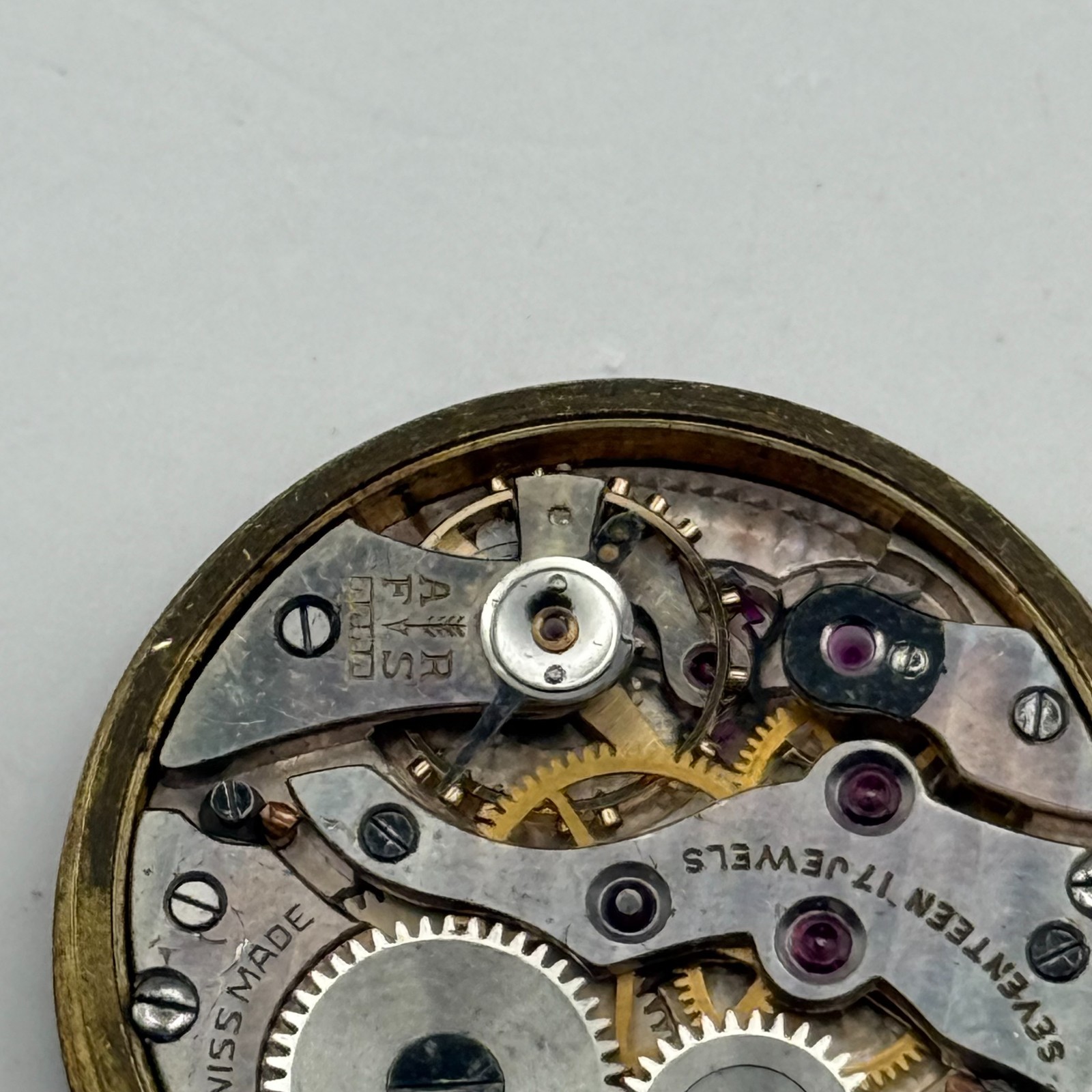 Kendal & Dent London Watch Movement 17 Jewels Manual Wind Vintage Parts 27mm