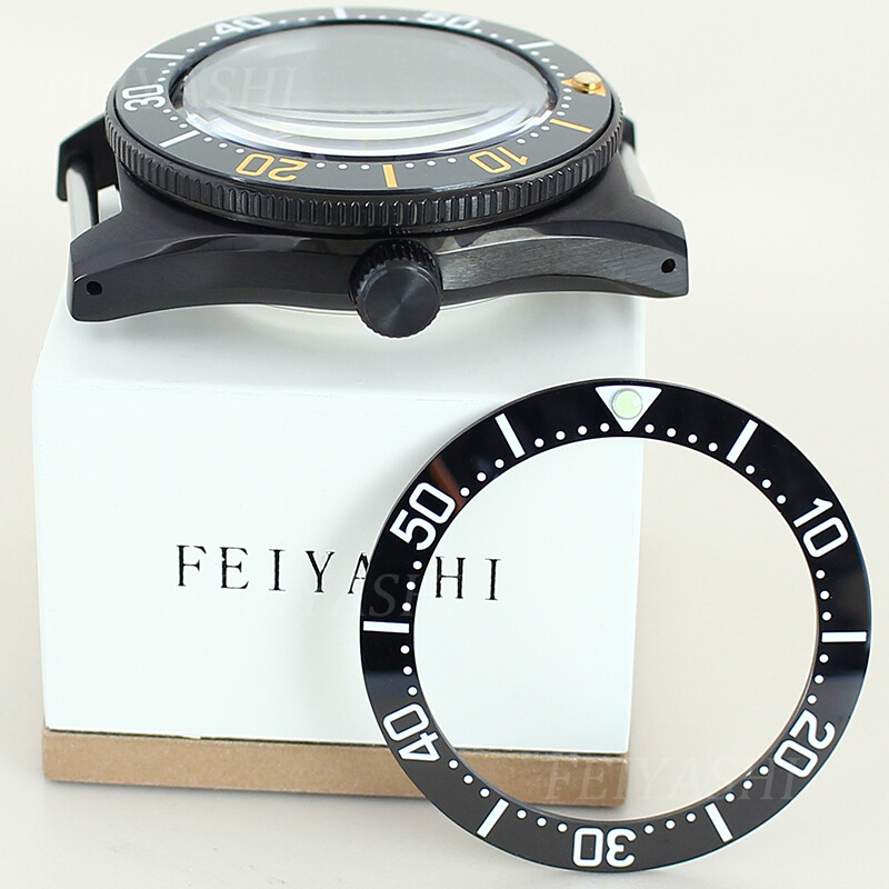 40.5mm Seiko nh35 Watch case parts Stainless steel Glass exhibition back cover