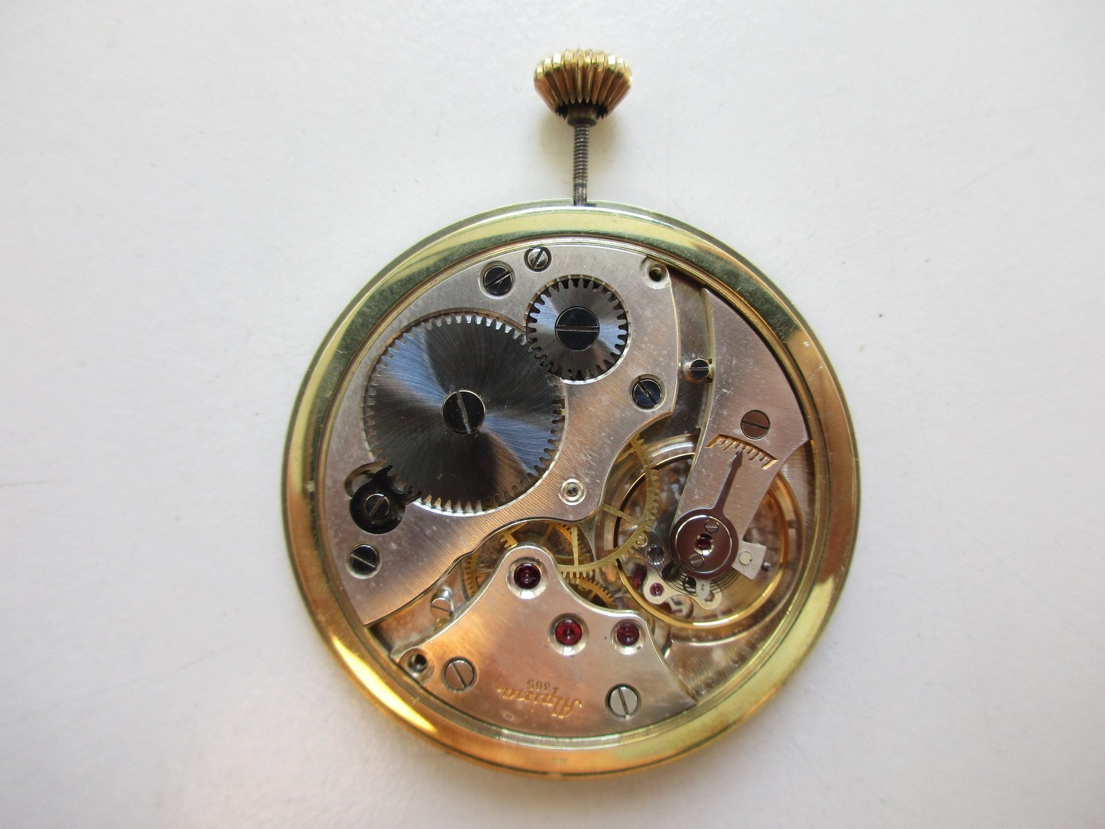 Alpina cal. 365 Swiss pocket watch movement & dial – running