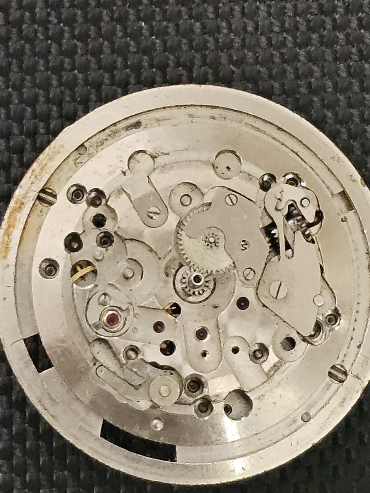 VINTAGE ETERNA- MATIC AUTOMATIC WATCH MOVEMENT RUNS 1249TC