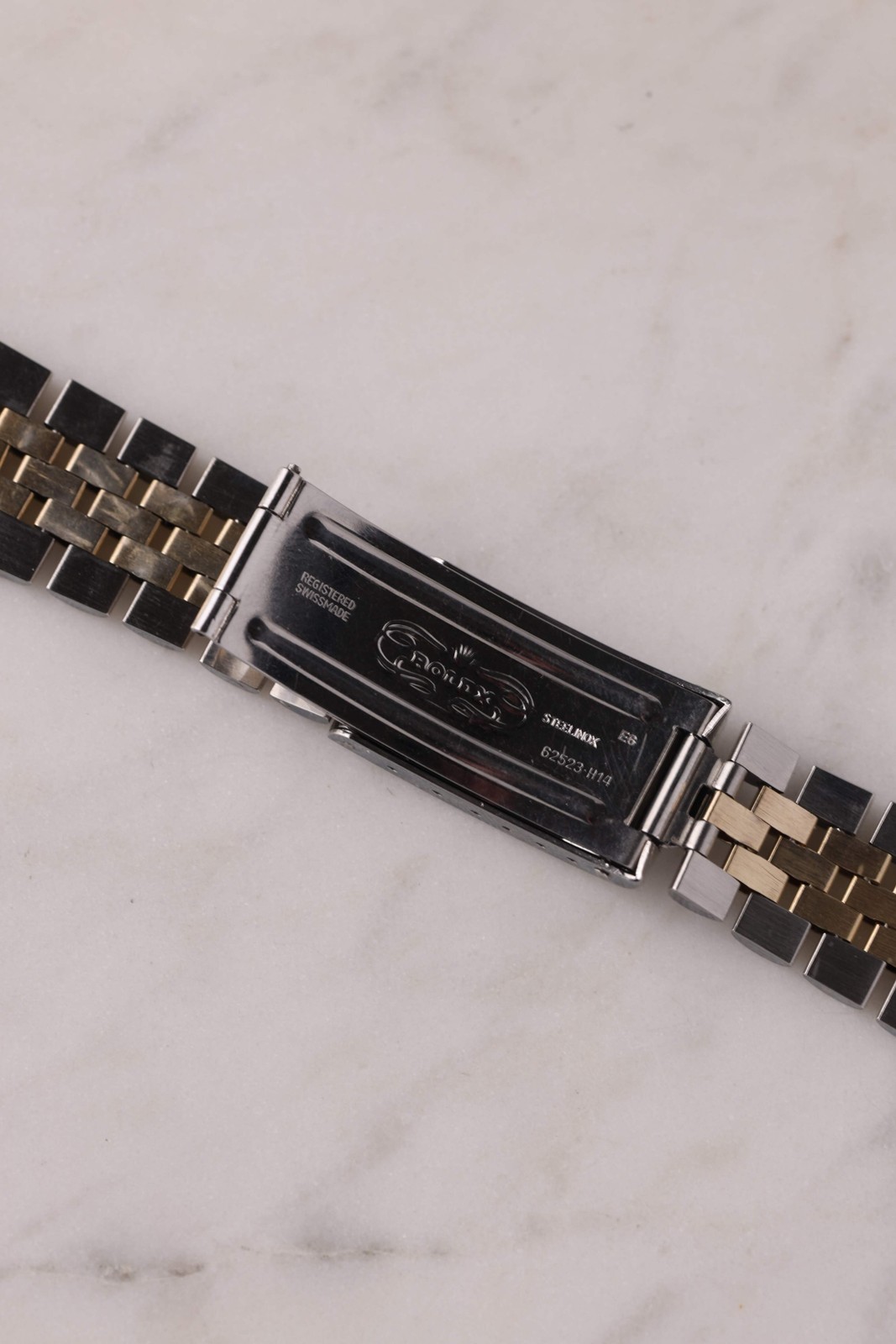 Authentic Rolex Datejust Two Tone Gold jubilee Bracelet ref 62523 end links 455