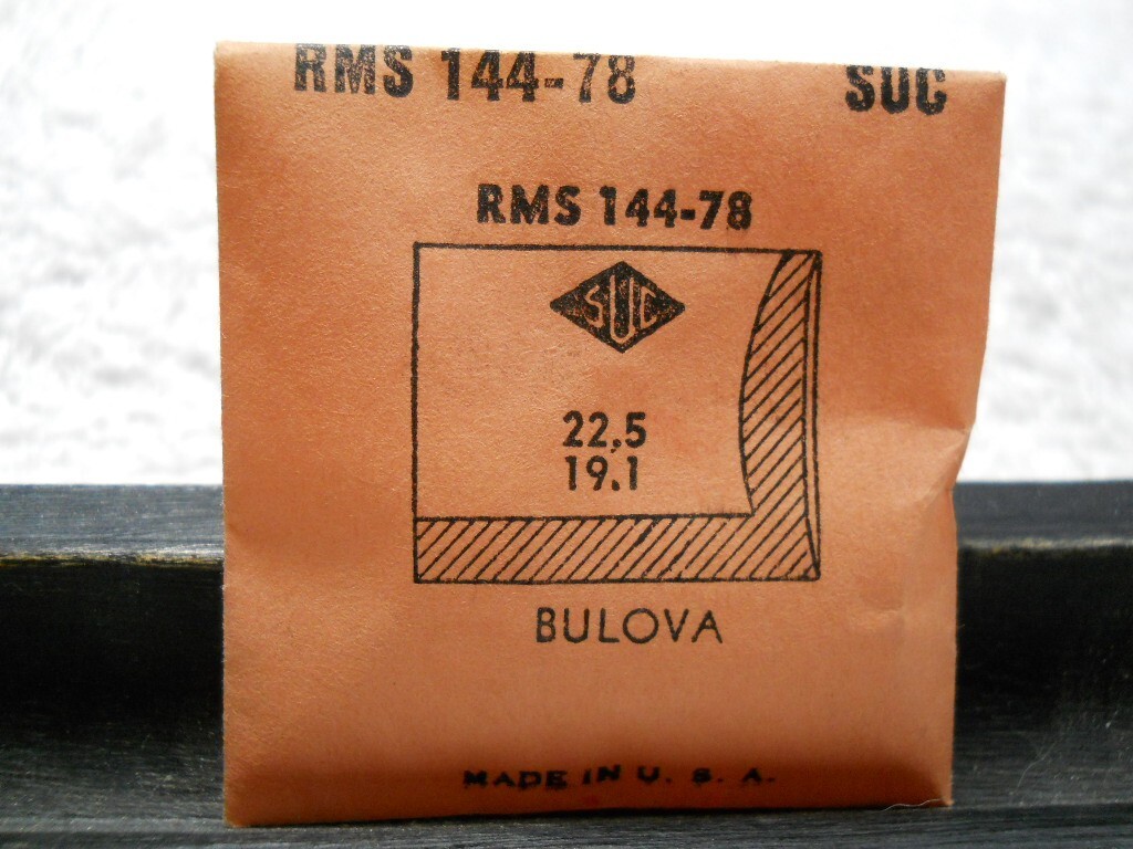 SUC RMS144-78 Watch Crystal Fit Bulova Envoy – 22.5 x 19.1 mm Replacement Repair
