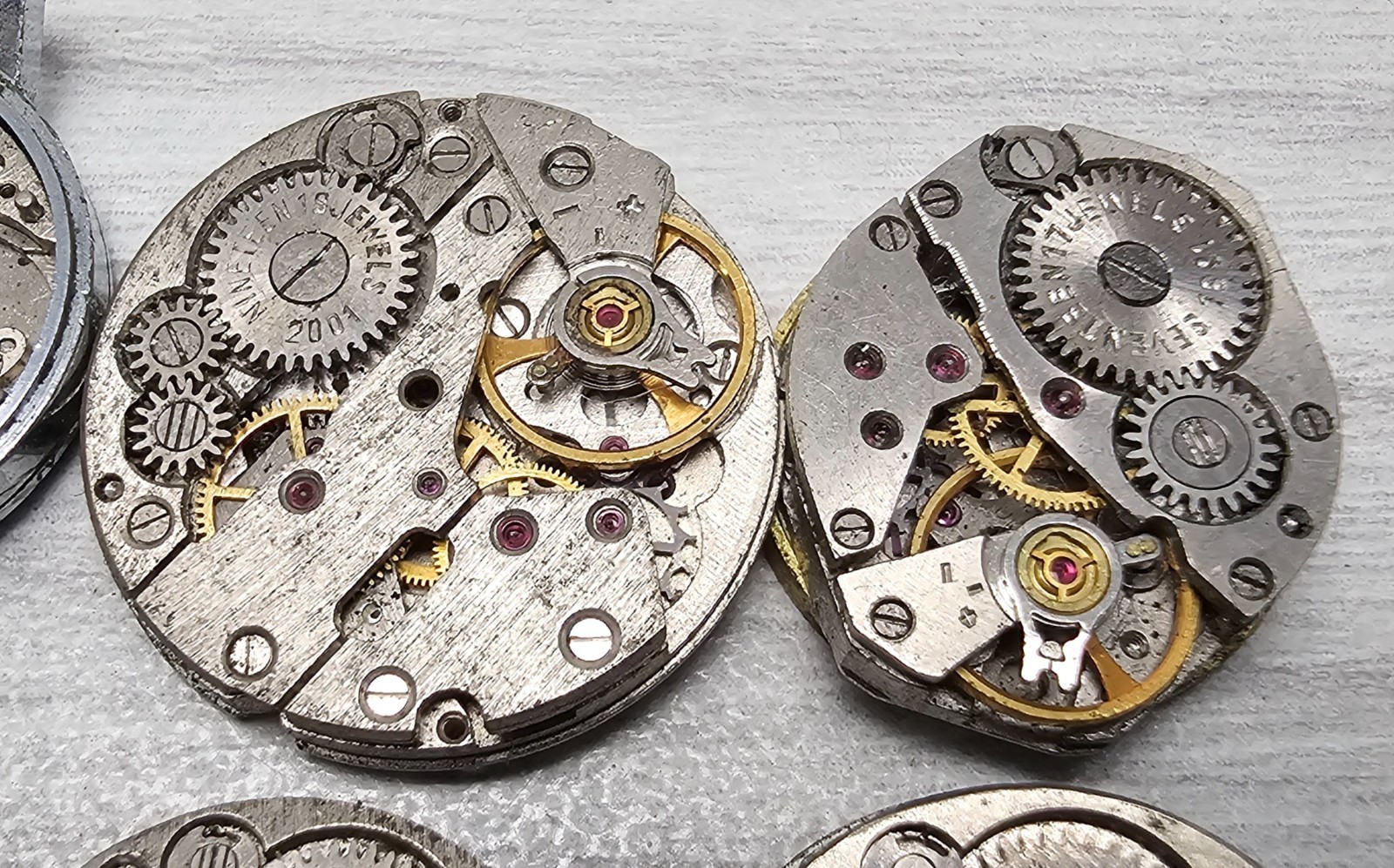 Soviet Vintage Movement Slava Zaria Chaika USSR Mechanisms Watch parts Steampunk