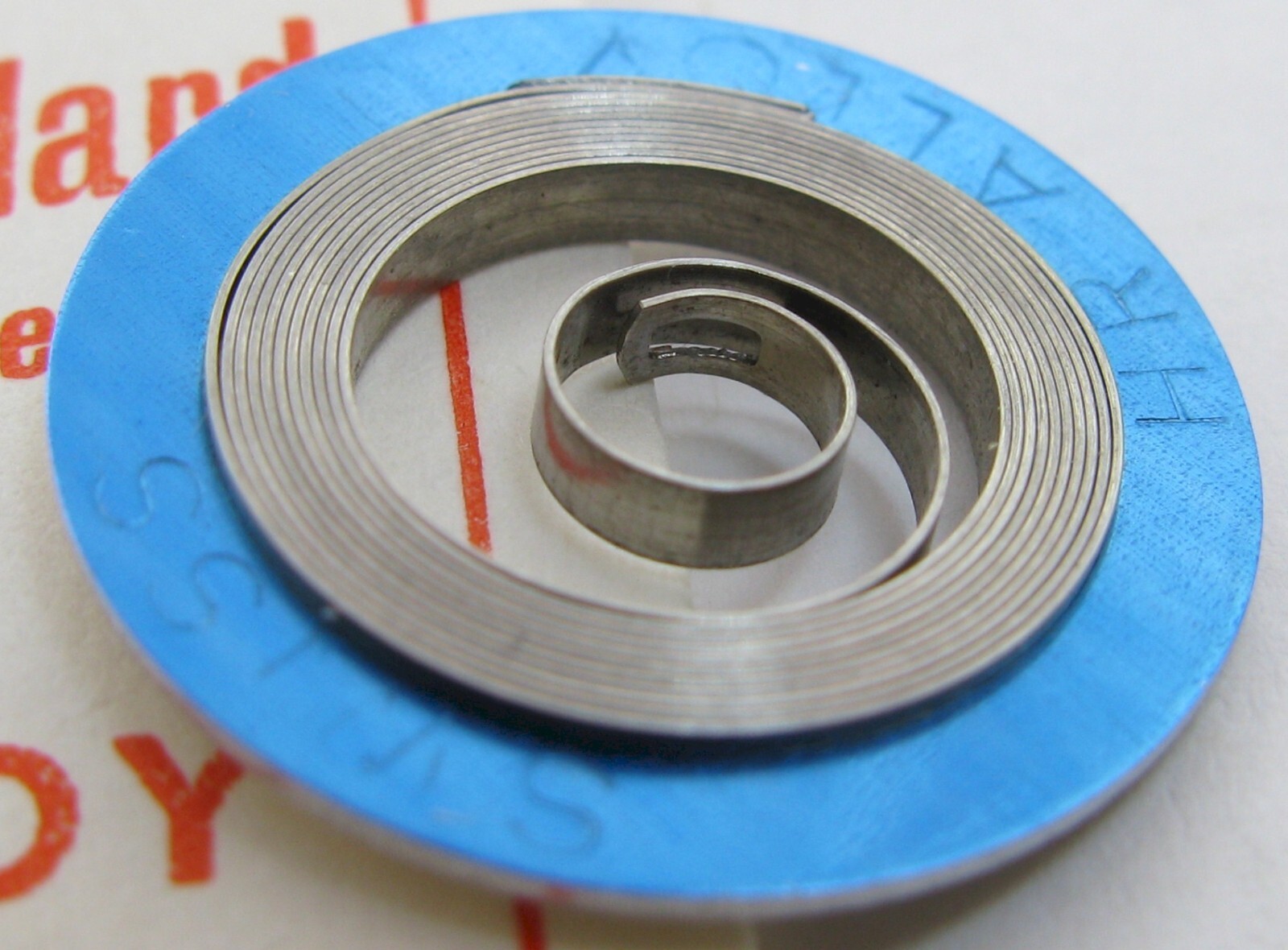 New York Standard 12s 4284 tongue end Watch Mainspring x1 white alloy SA508