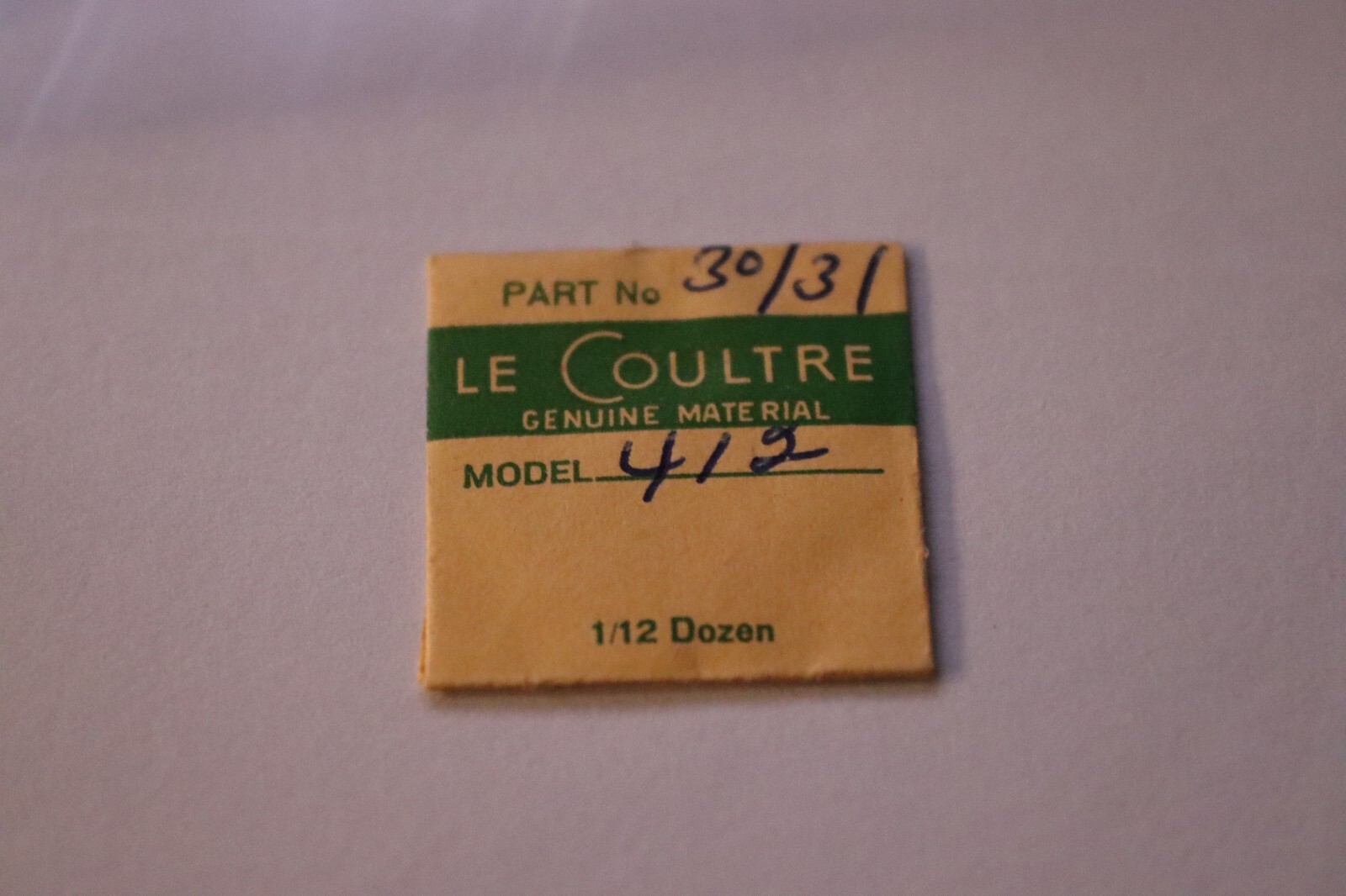 Jaeger LeCoultre Part# 434 Click & Spring Combo By Caliber