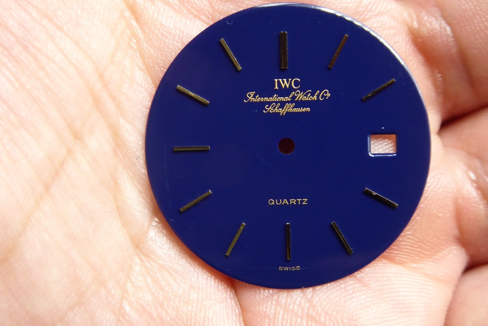 IWC Schaffhaussen vintage rare dark blue dial 30.5mm