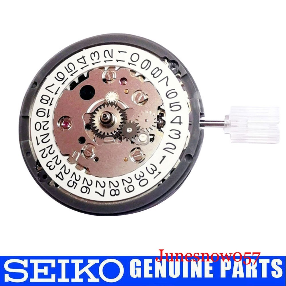 Japan NH34A Mechanical 24 Jewels Automatic Watch Movement And White Date Display