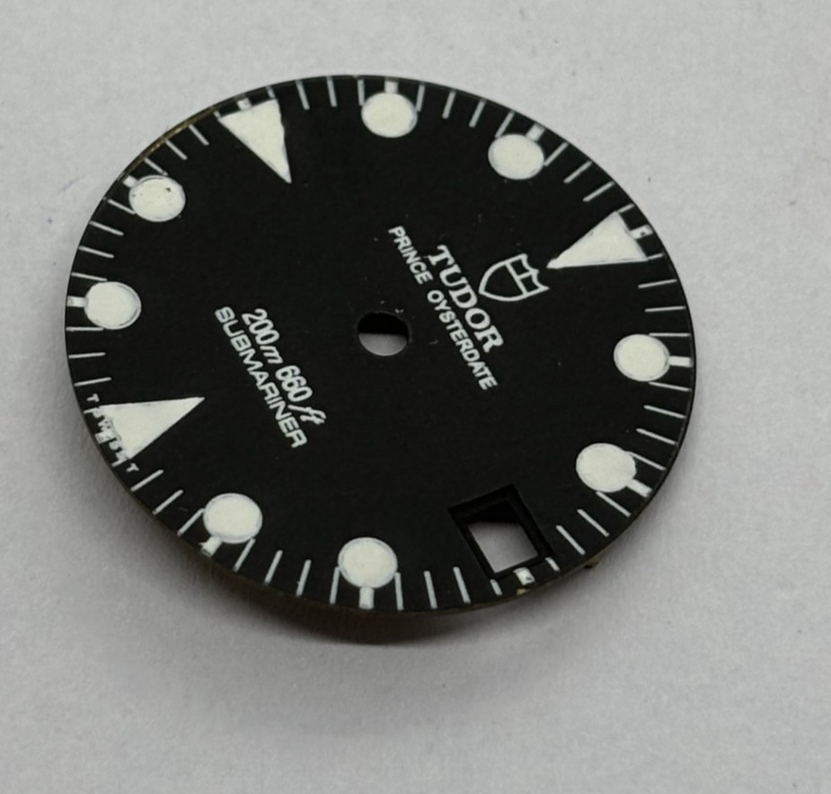 VINTAGE TUDOR PRINCE OYSTERDATE SUBMARINER WATCH DIAL REFINISHED FOR 79090