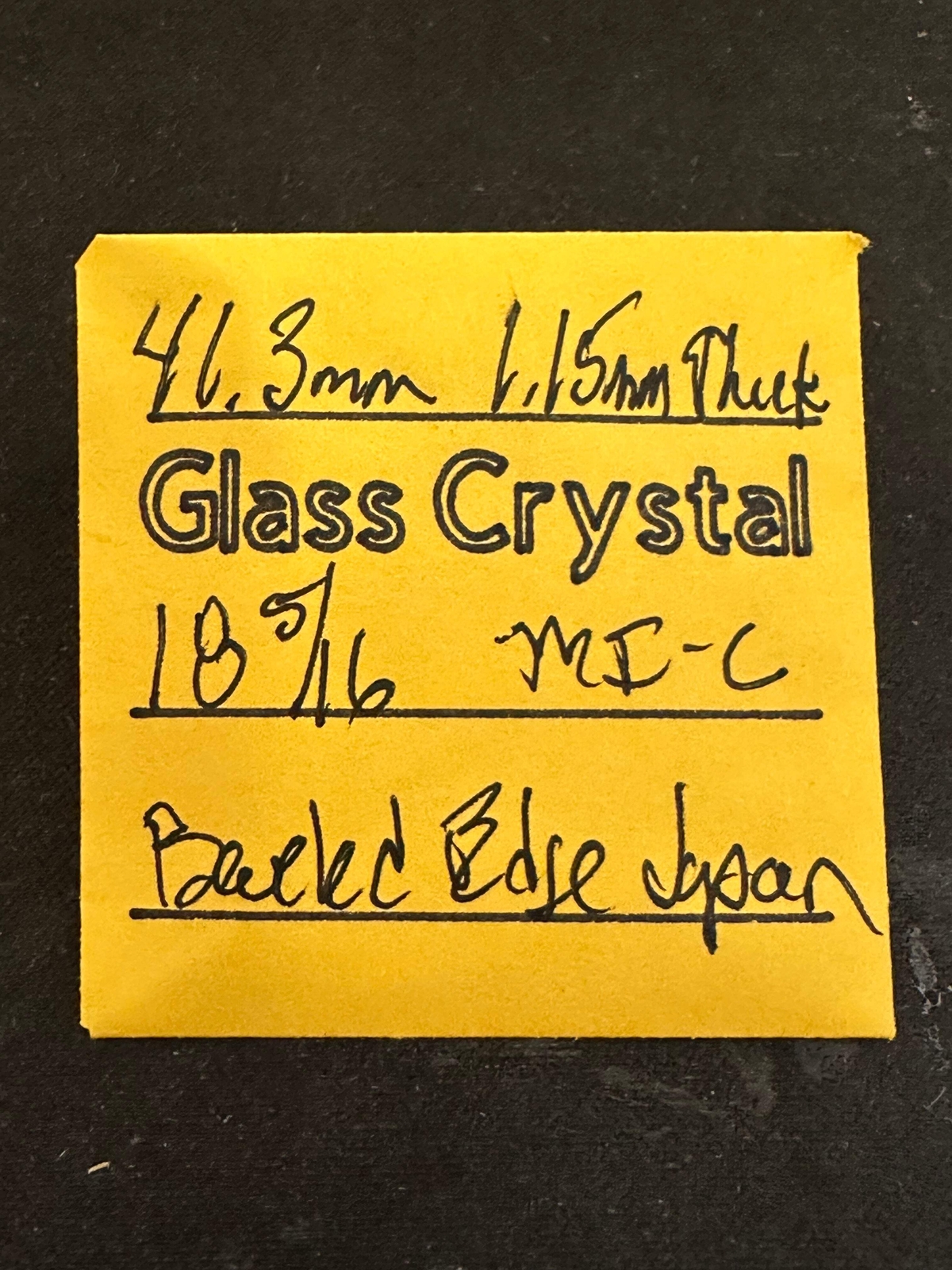 Vintage Beveled Glass Pocket Watch Crystal 18-5/16 (~41.3mm) – NOS