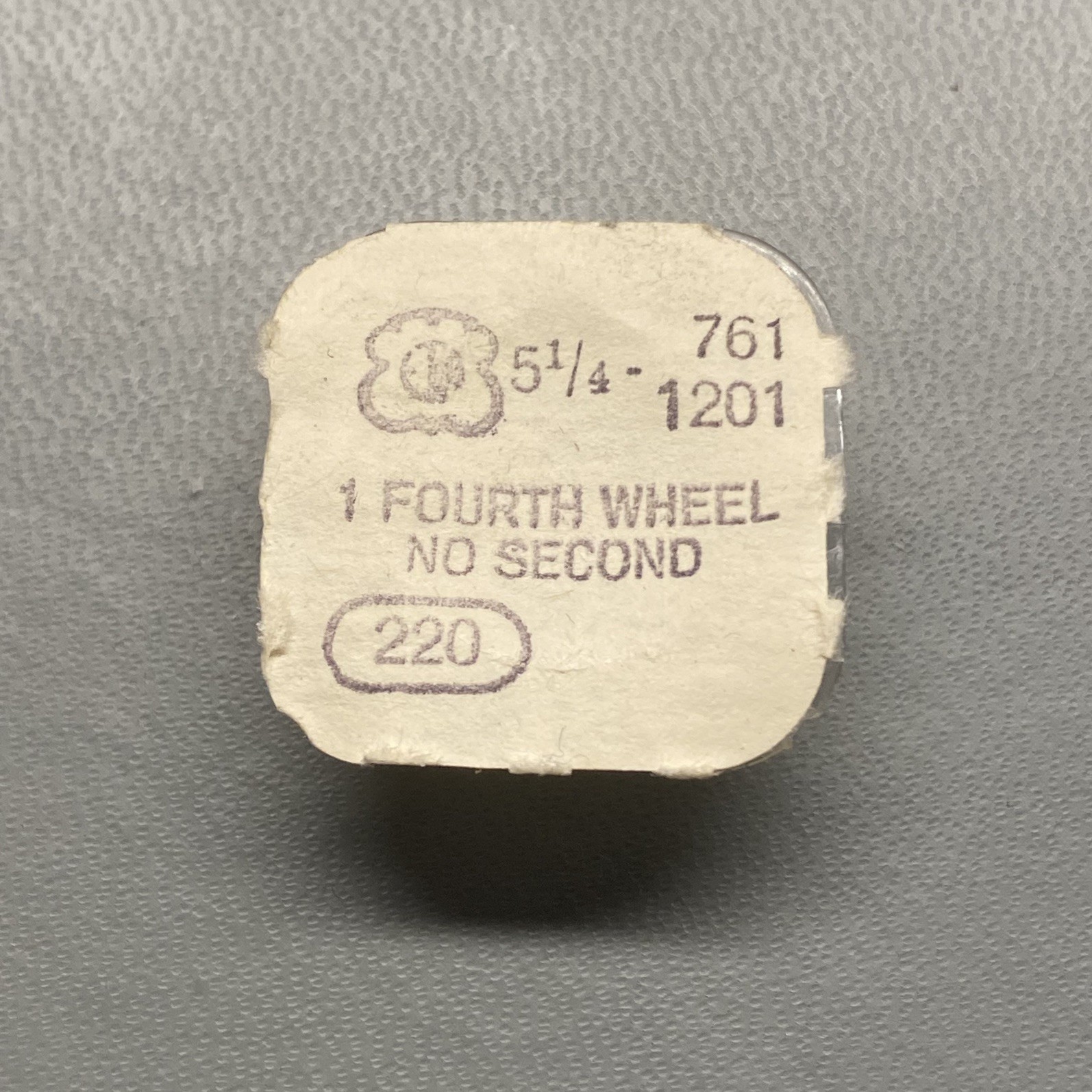 Genuine ETA Fourth Wheel Cal. 5 1/4 – 761 1201 Part 220 NOS