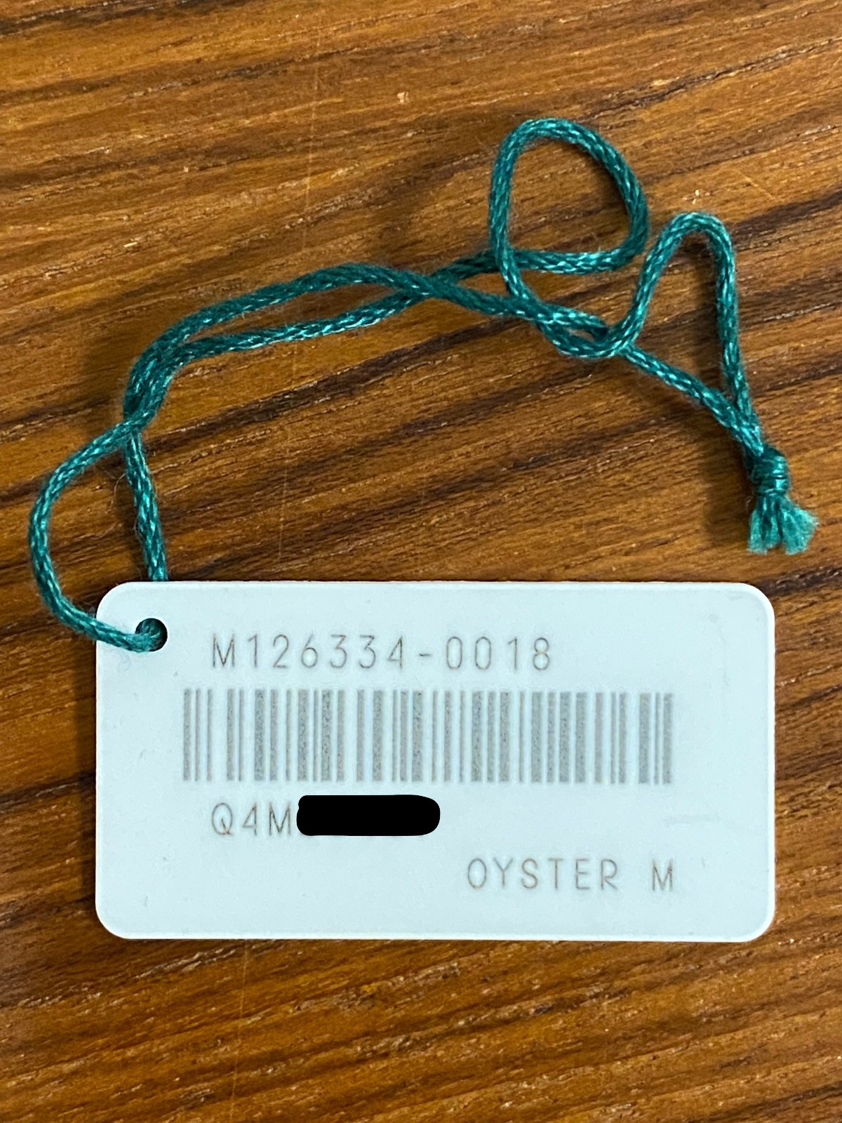 Rolex 126334 Datejust 41 Genuine White Hang Tag (H)