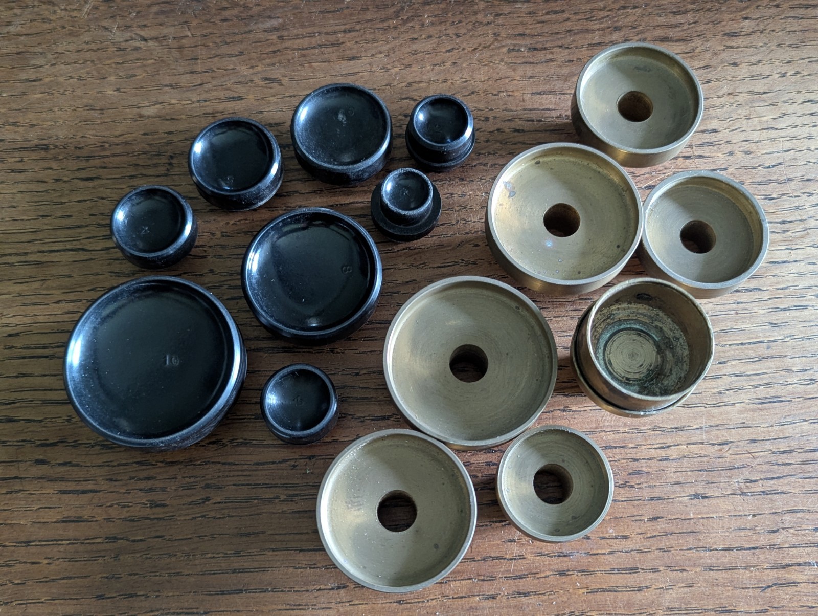 Robur Crystal Press Dies, Brass / Bakelite, Used, Various Sizes #S270