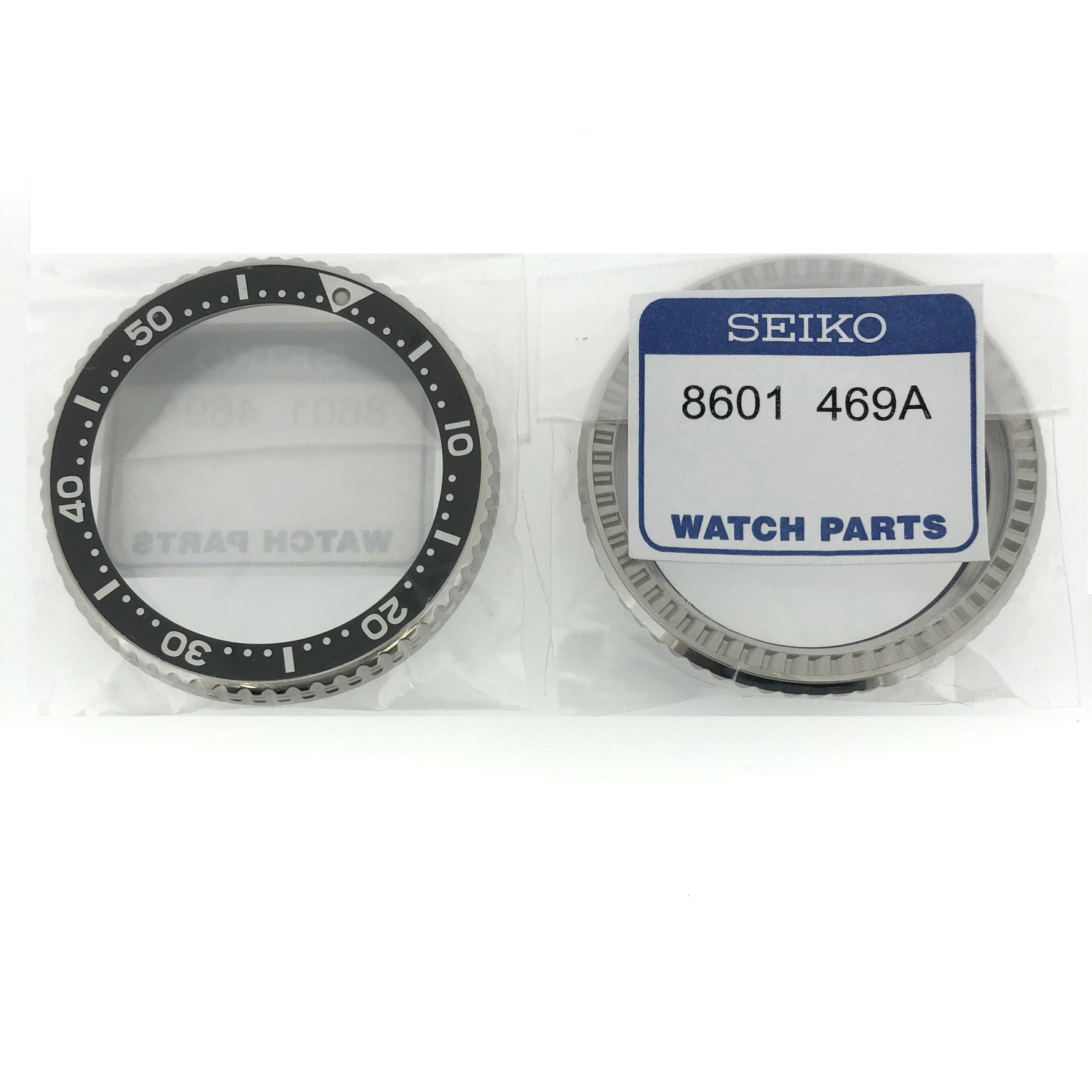 SEIKO SKX009 SKX007 Bezel Black and Silver