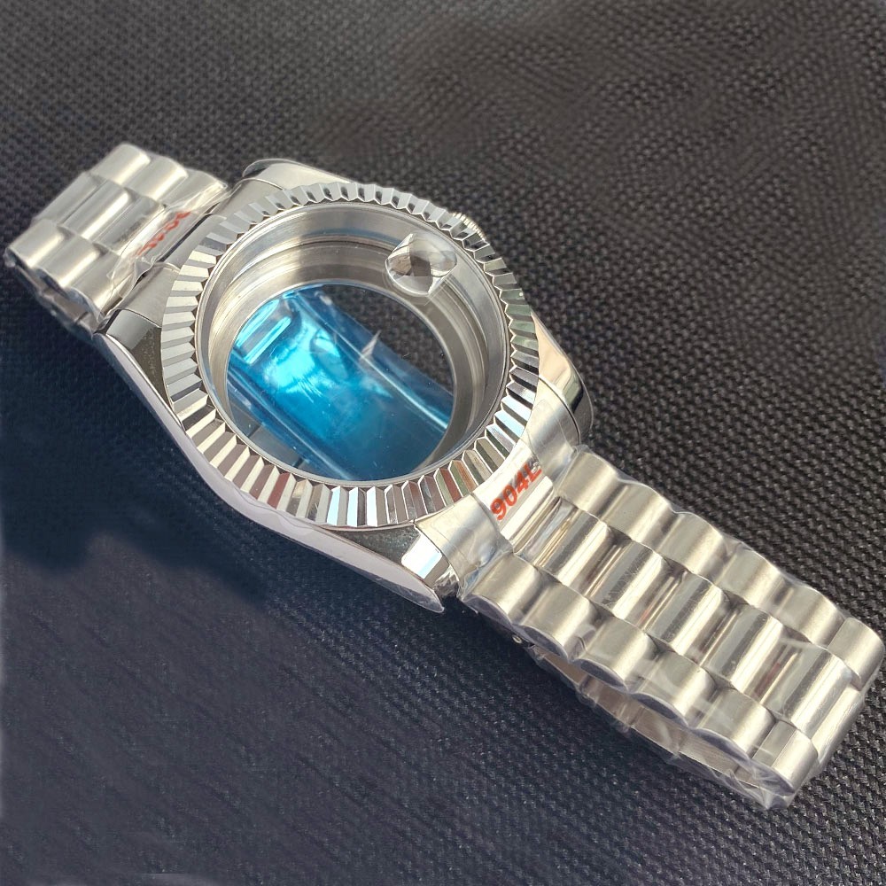 200M Dive 36mm 39mm Fluted Watch Case Sapphire Fit NH35 PT5000 Stainless Steel