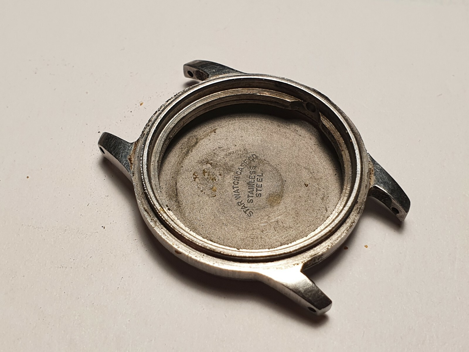 Vintage Korean War Waltham 1950’s Military A-17 watch CASE ONLY mid and back