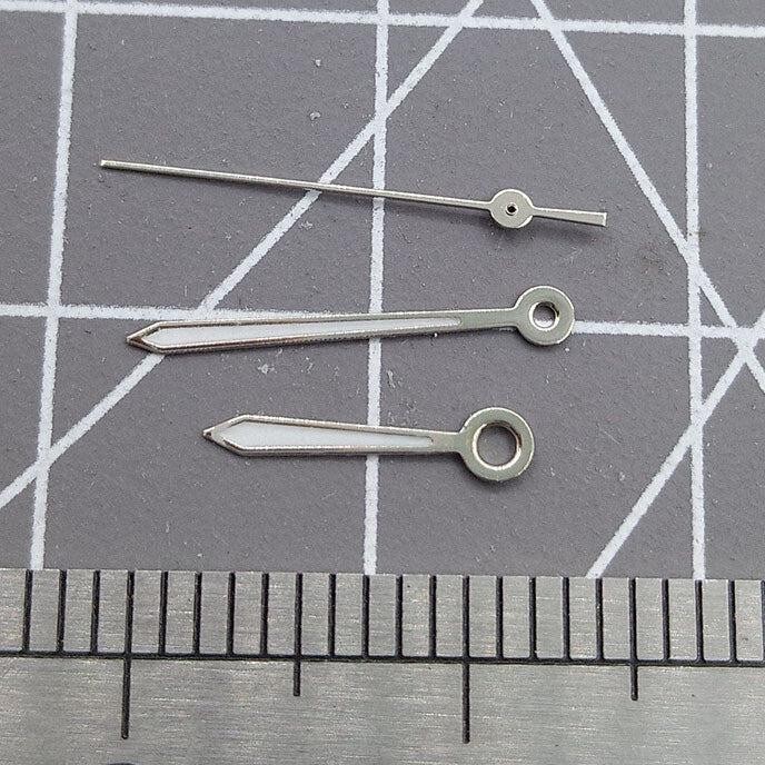 Arrow Shape Silver Trim 13mm Watch Hands for Miyota 2315 2035 2036 2115 2305