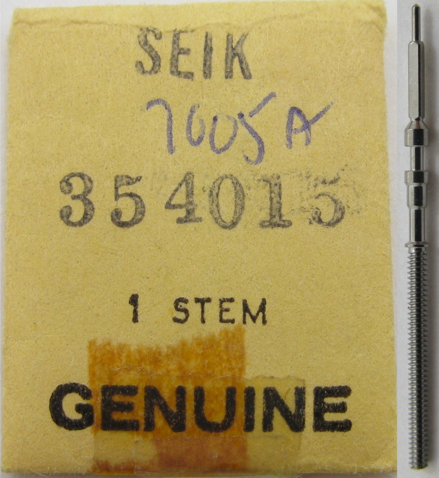 Seiko 354 015 7005A 7006A … watch part: one winding / setting stem tap 10
