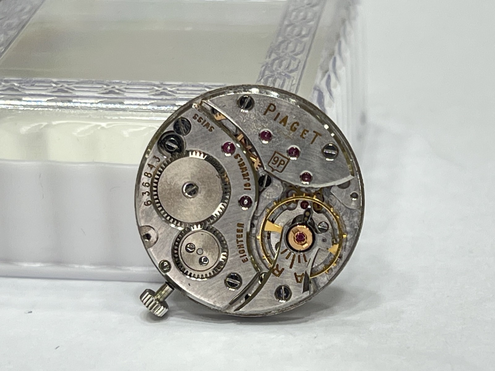 Piaget Manual Cal.9P Dial & Movement & Crown Swiss Made Ultra Thing Running