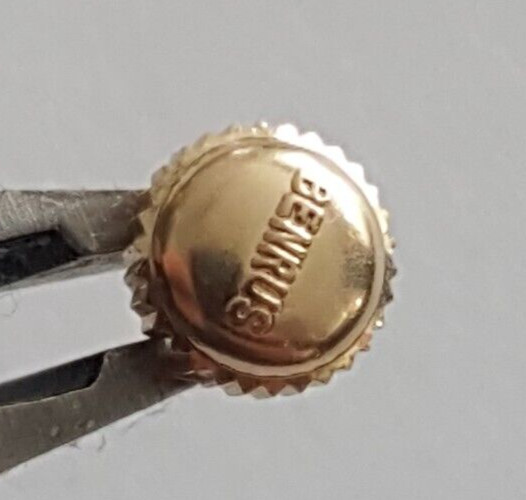 Benrus Water Resistant Gold Plated Crown