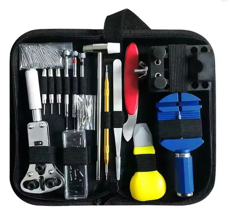 147pcs Watch Repair Tool Kit Professional Watch Opener Set Link Remover Spring P