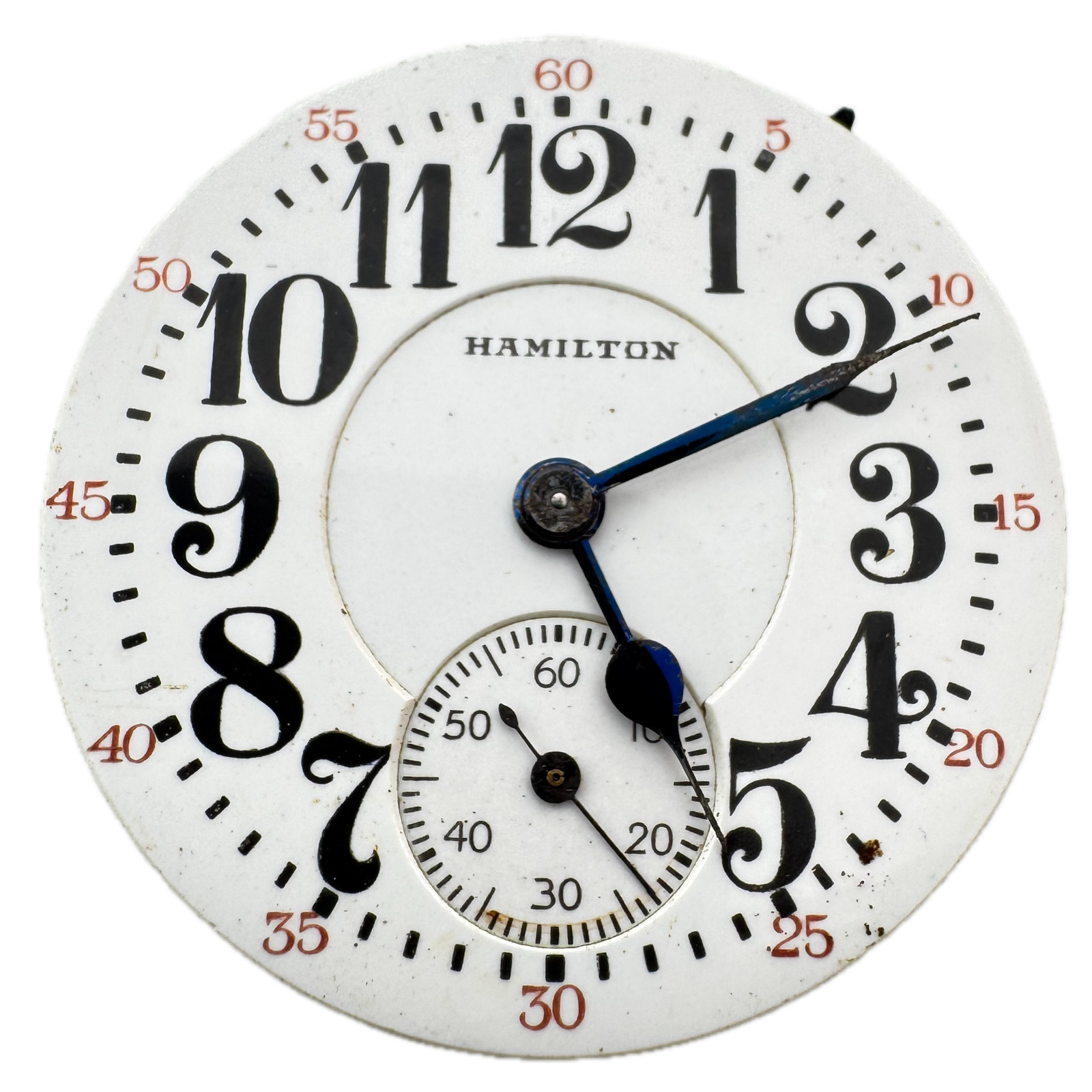 Antique 16s Hamilton Double Sunk Pinstripe Railroad Pocket Watch Movement 992