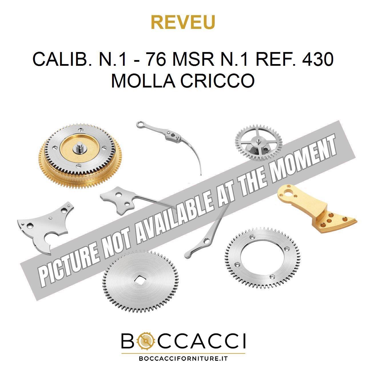 MAGAZINE Calib. N.1 – 76 MSR N.1 Ref. 430 Ratchet Spring Calib: No.1 -76 MSR N.1 (O…