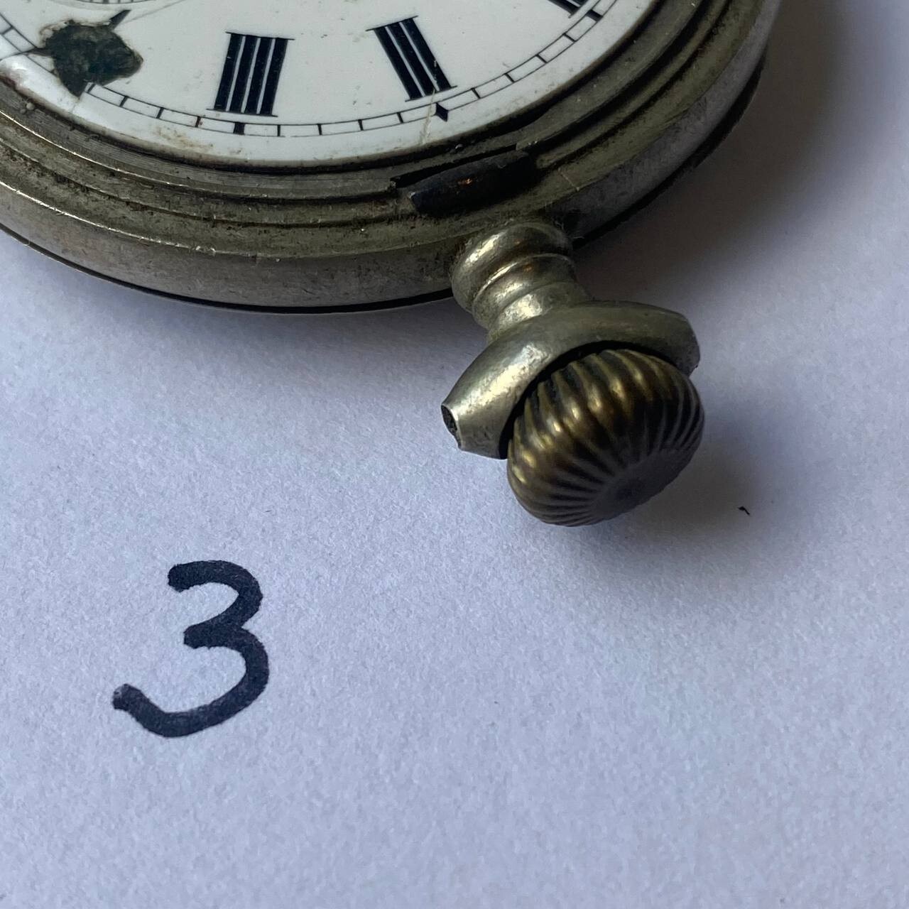 LOT OF 3 PAUL DITISHEIM LABRADOR MOERIS POCKET WATCH MOVEMENTS FOR REPAIR /PARTS