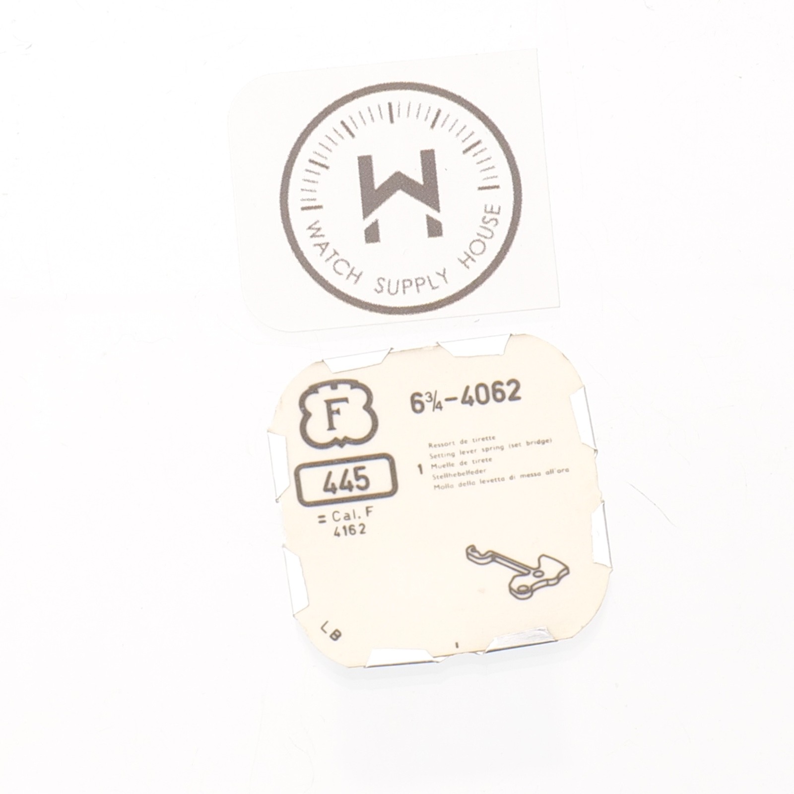 Felsa 4062 Watch Setting Lever Spring Set Bridge New Old Stock (C19R1)