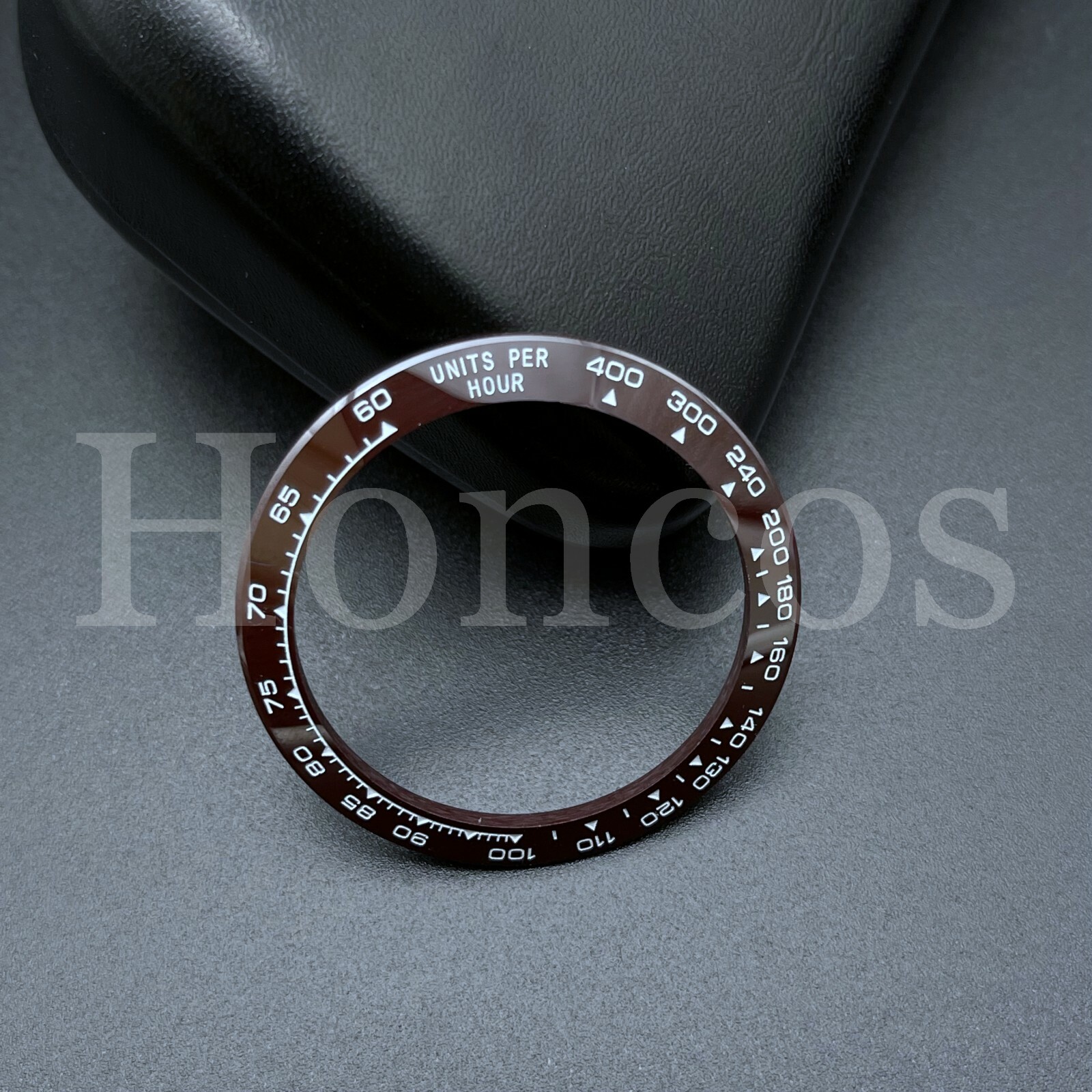CERAMIC BEZEL FOR ROLEX DAYTONA 16500 16520 116500 116520 BROWN W/WHITE ENGRAVED