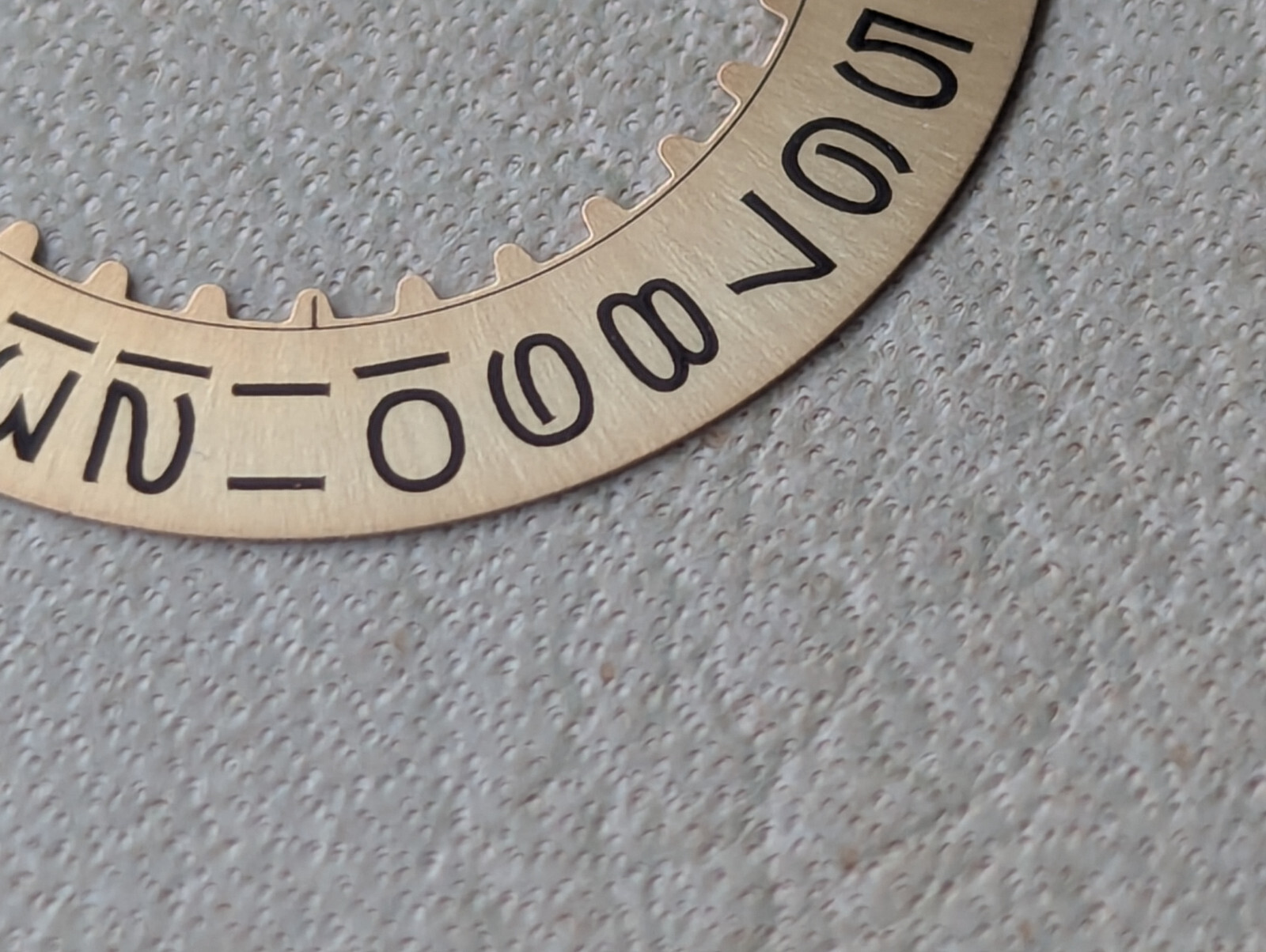 Genuine Vintage Rolex Champagne Date Wheel w/Flat Top 3’s,Open 6 & 9’s EXCEPT 26
