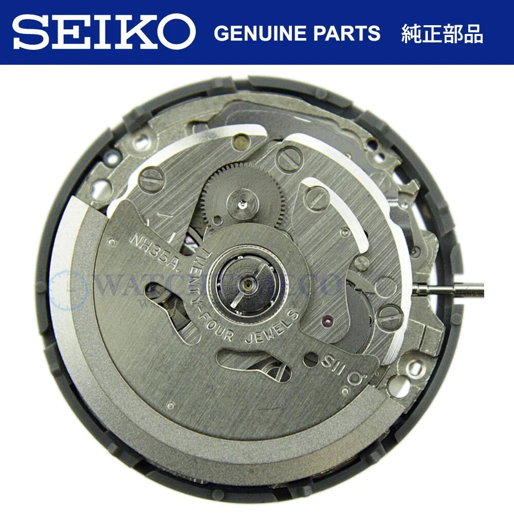NH35 Watch Movement Date at 3 w/ White Date – GENUINE part SII (TMI) SEIKO
