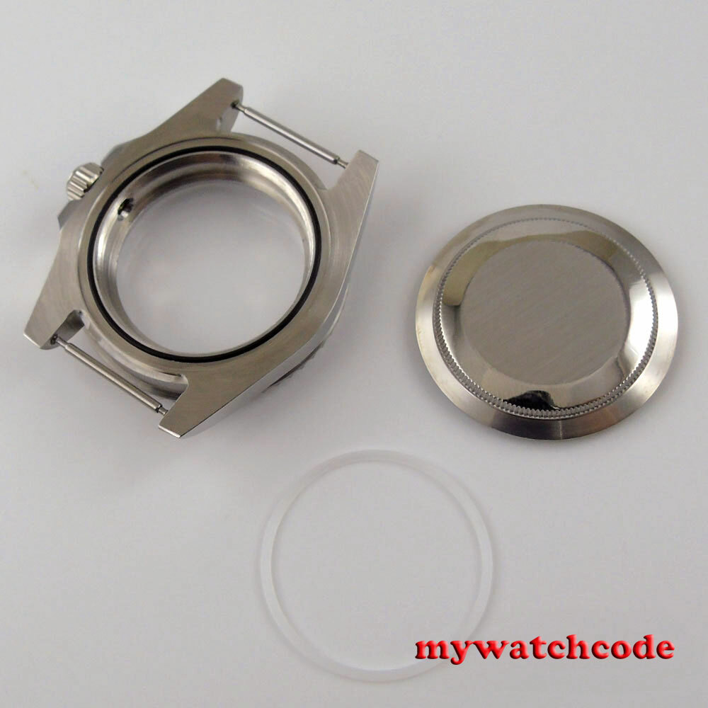 Small 38mm black ceramic bezel sapphire glass Watch Case fit NH35 NH36 movement