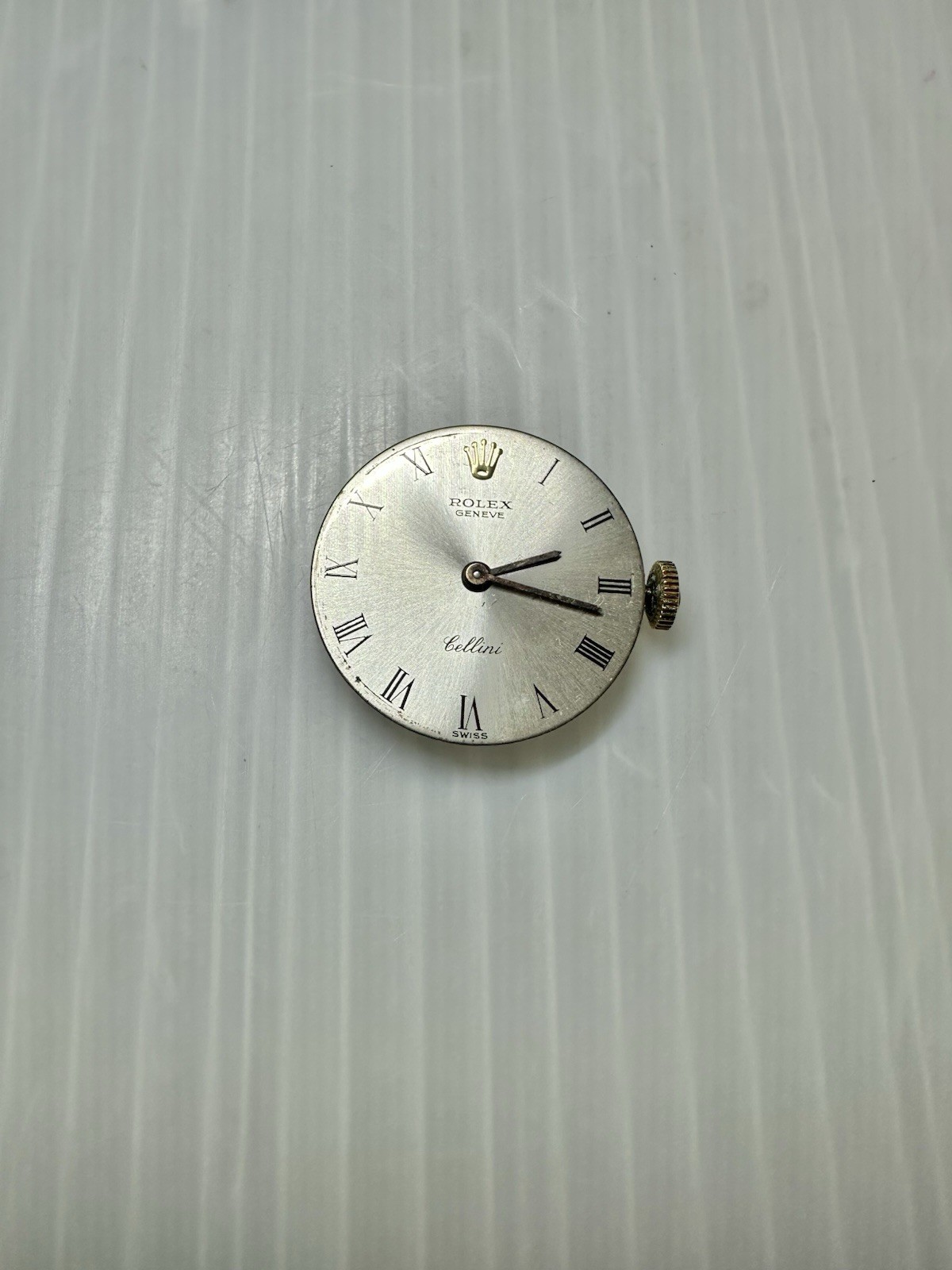 ROLEX 1601 Cellini Movement Dial Silver Dial SS Hand-wound Ladies Beautiful-RUNS