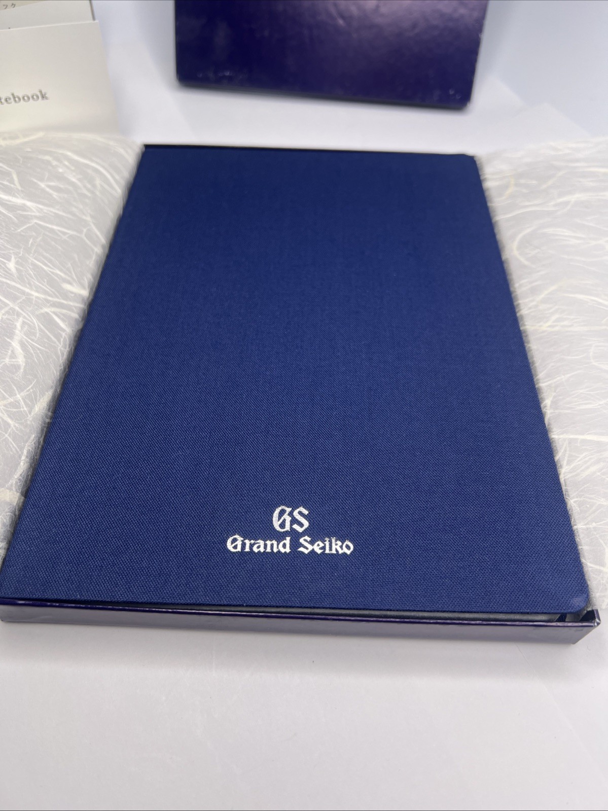 Grand Seiko Blue Kawachiya Notebook Journal Diary w/ Outer Box Set