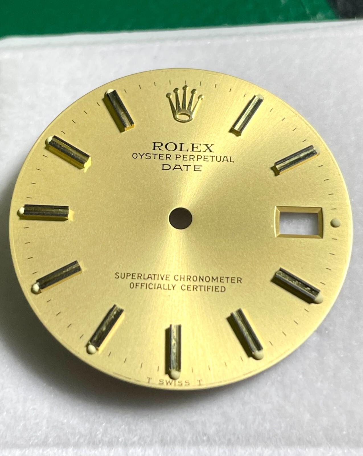 Factory Original Rolex Date 1 Yellow Champagne Dial 34mm 15233/15238