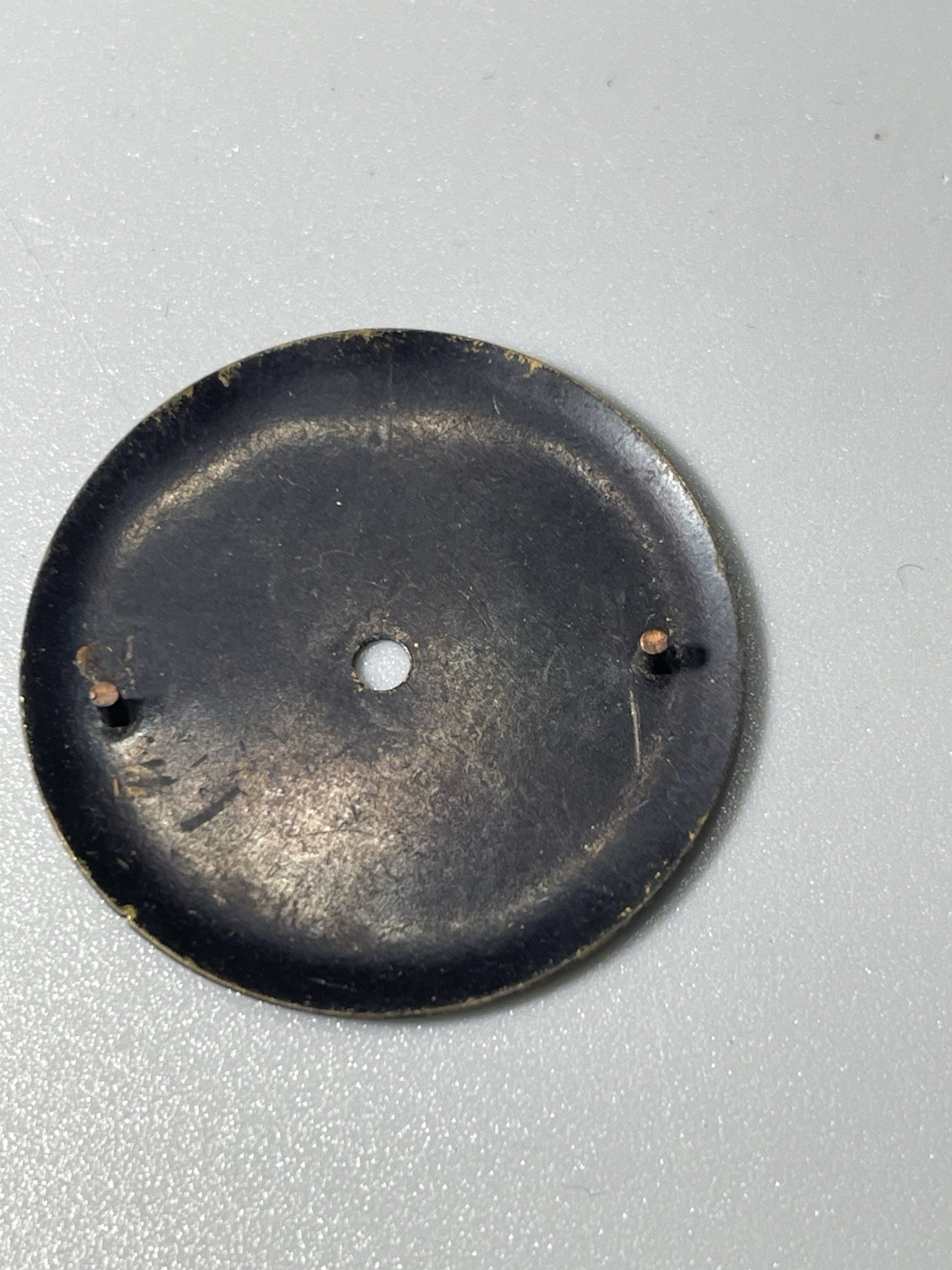 1940s MILBER Swiss Military Watch Dial 25.8mm Black Vintage WWII Era Trench