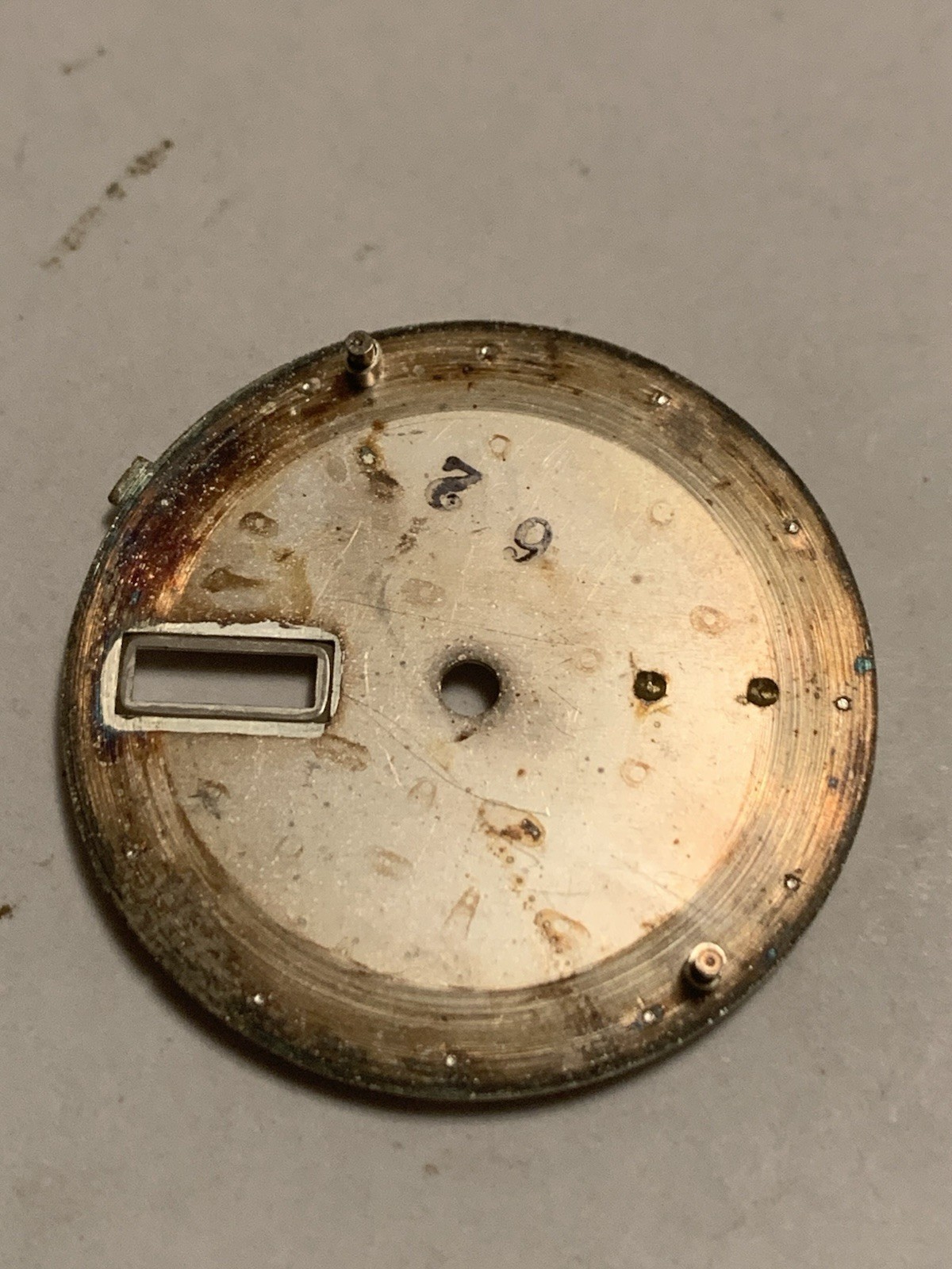 Seiko Watch Dial White With Steel Batons Part 6619-8130