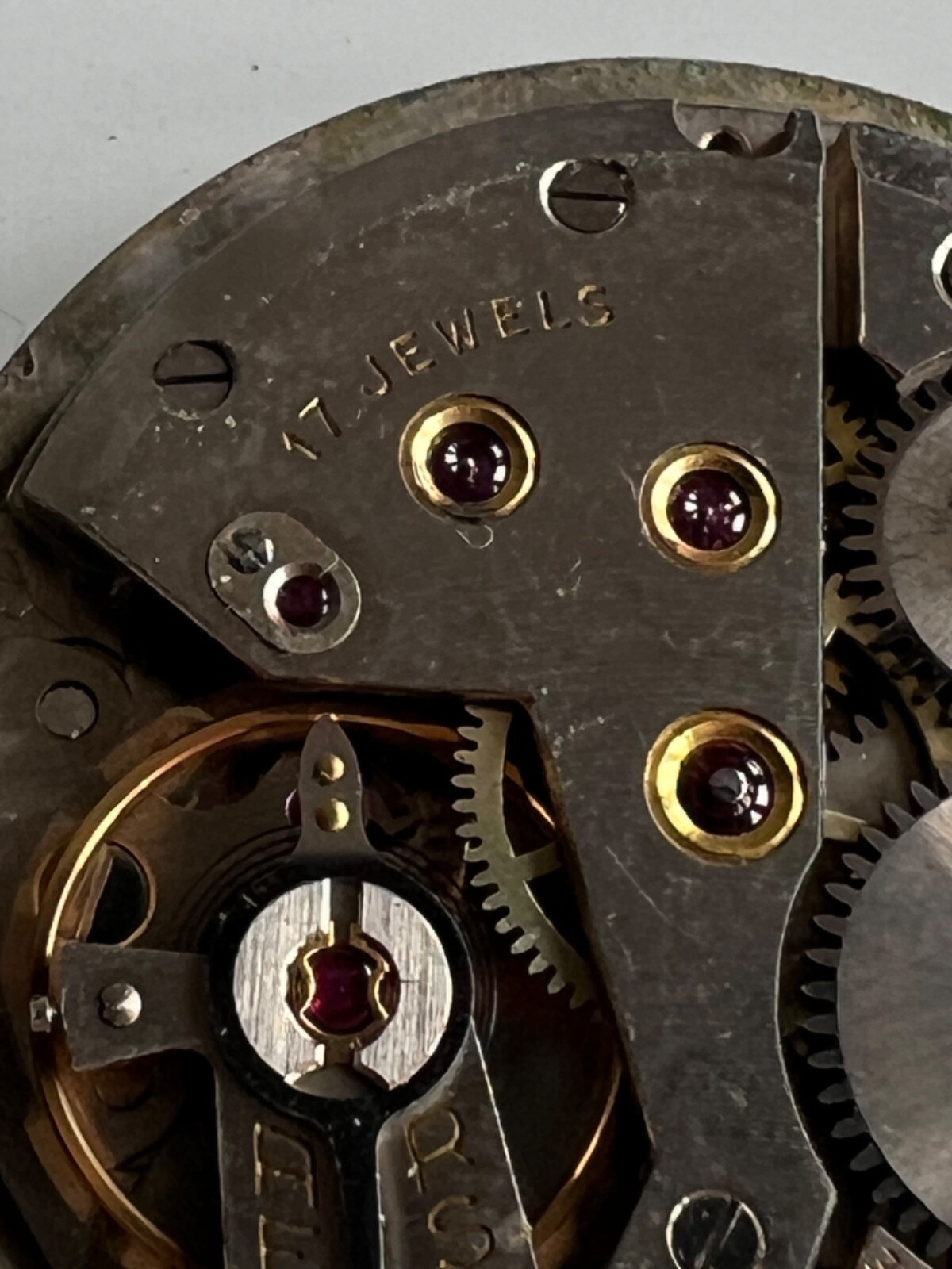 GARRARD cal. 391 Mechanical Hand Wind 17 Jewels Watch Movement Working