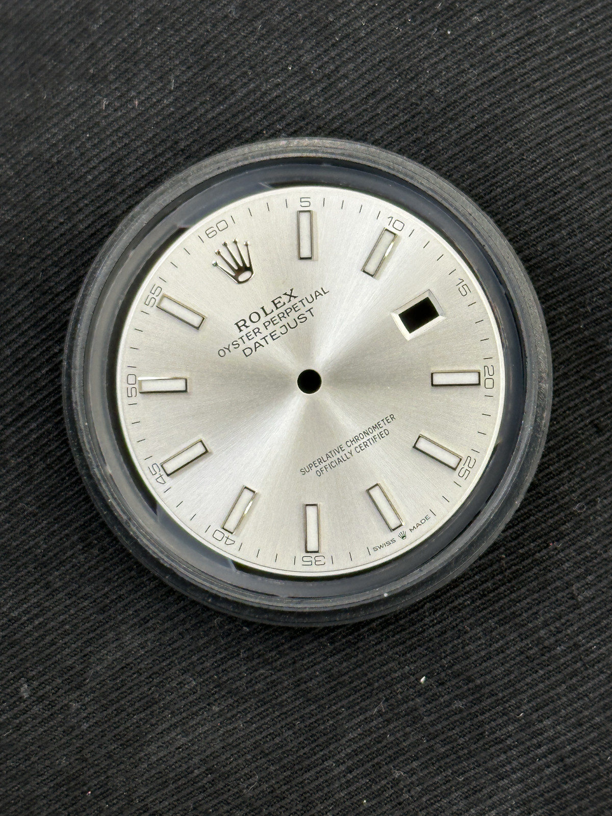 Rolex Datejust 41 reference #126334 Factory silver index Dial