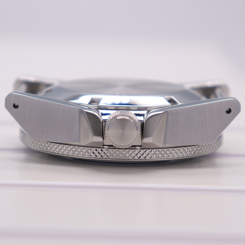 Modified Seiko Samurai 43.8mm Watch Cases Sapphire Glass For Seiko NH35 Movement