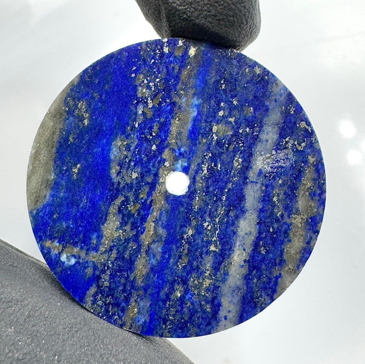 Blue Lapis lazuli Watch Dial: 31.5 mm Gemstone Cabochon GMC-616
