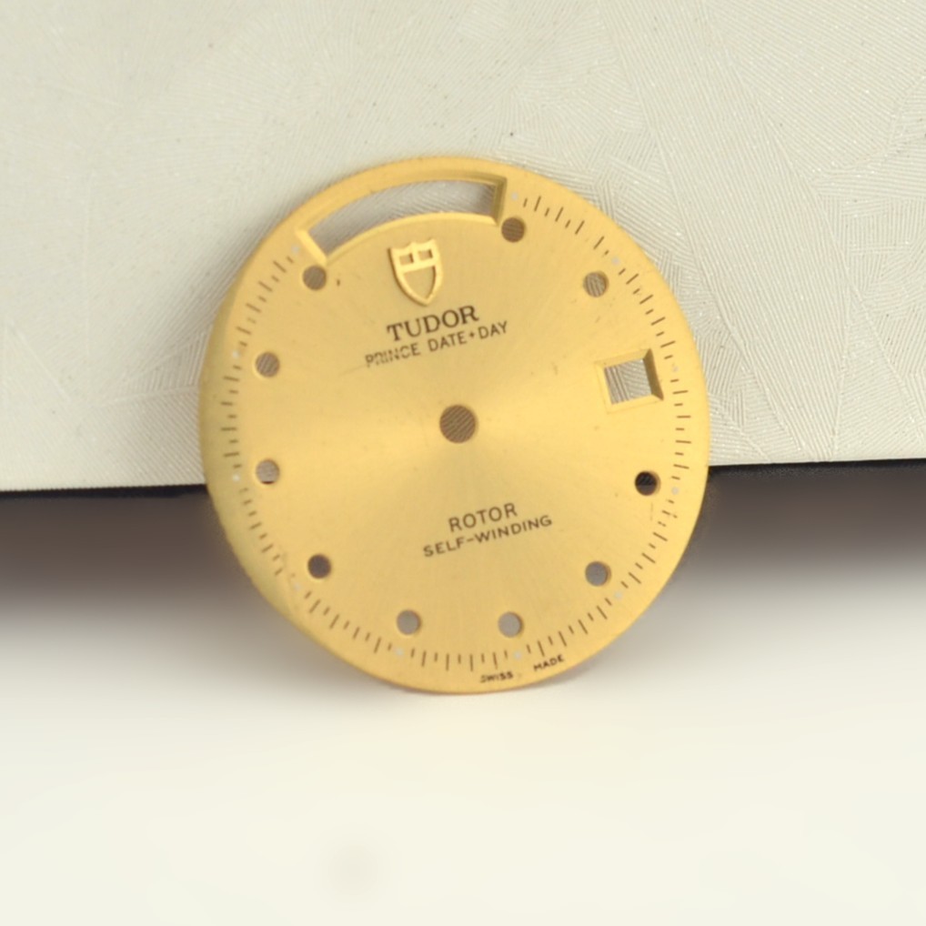 Authentic Tudor Prince Date+Day Dial Champagne Sunburst 28mm Gold Tone