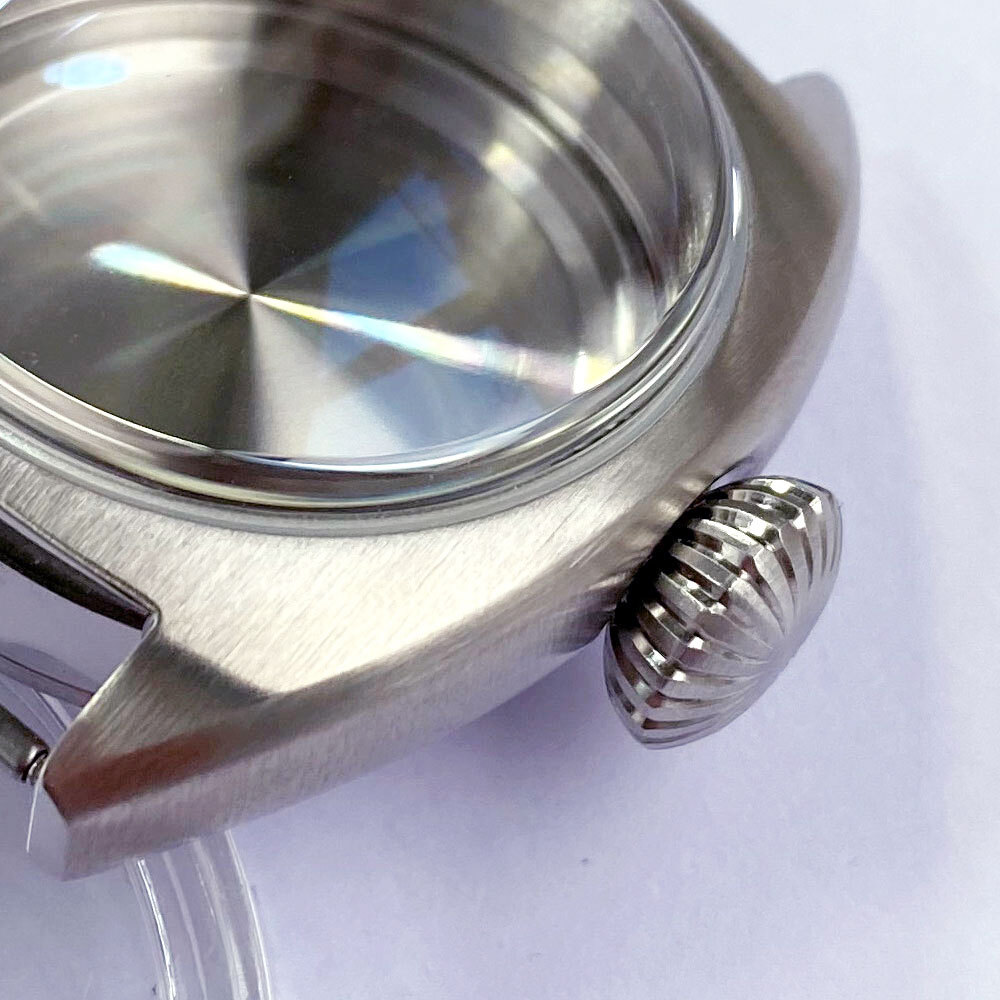 36mm Brushed Stainless Steel Sapphire Glass NH35 NH36 2824 Watch Case Dial Hand