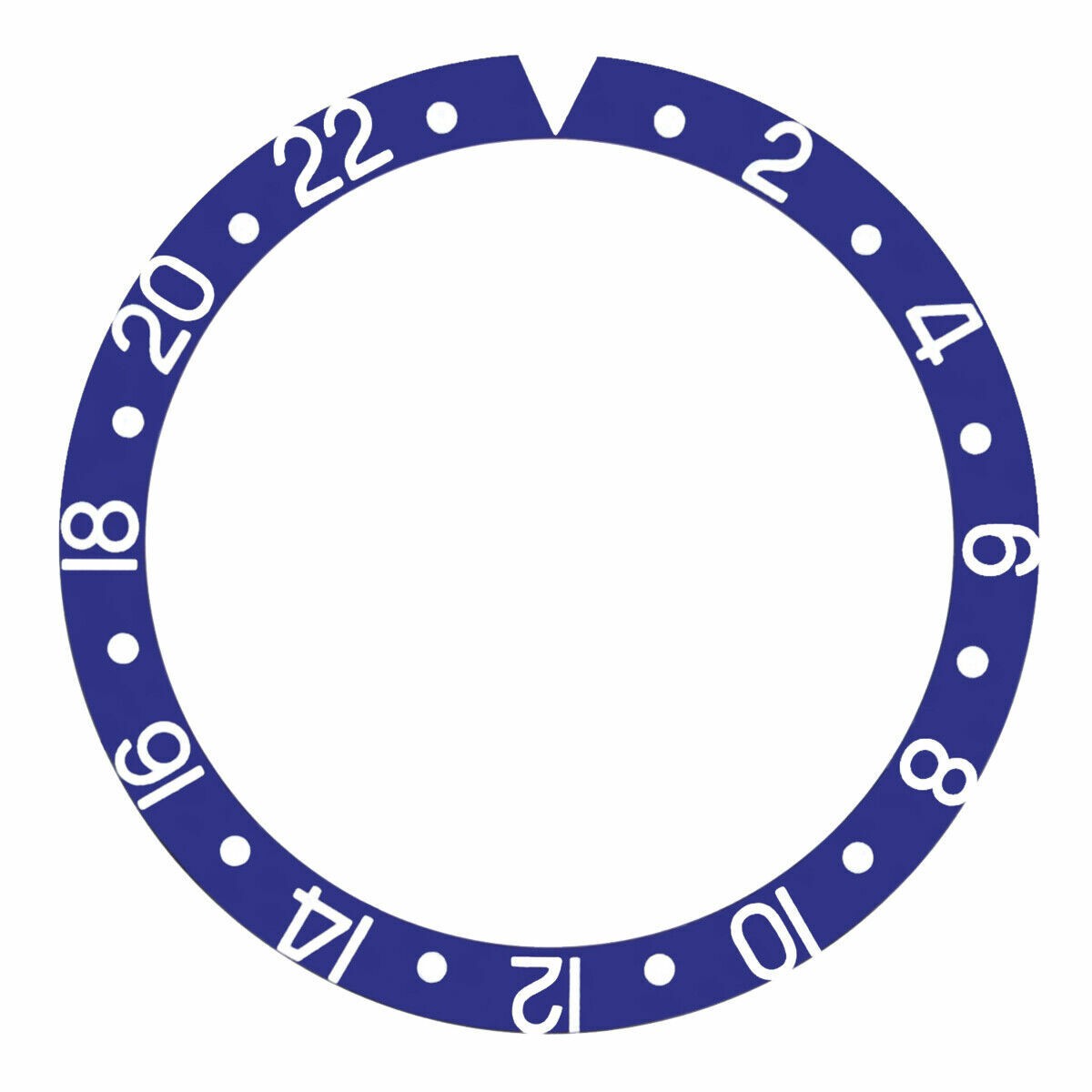 REPLACEMENT BEZEL INSERT FOR ROLEX 16700 16710 16713 16718,16760 BLUEBERRY