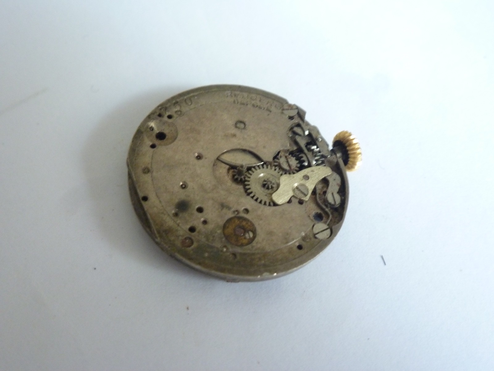 25mm Rolex Patent Manual Wind Movement PARTS defect not work balance broken